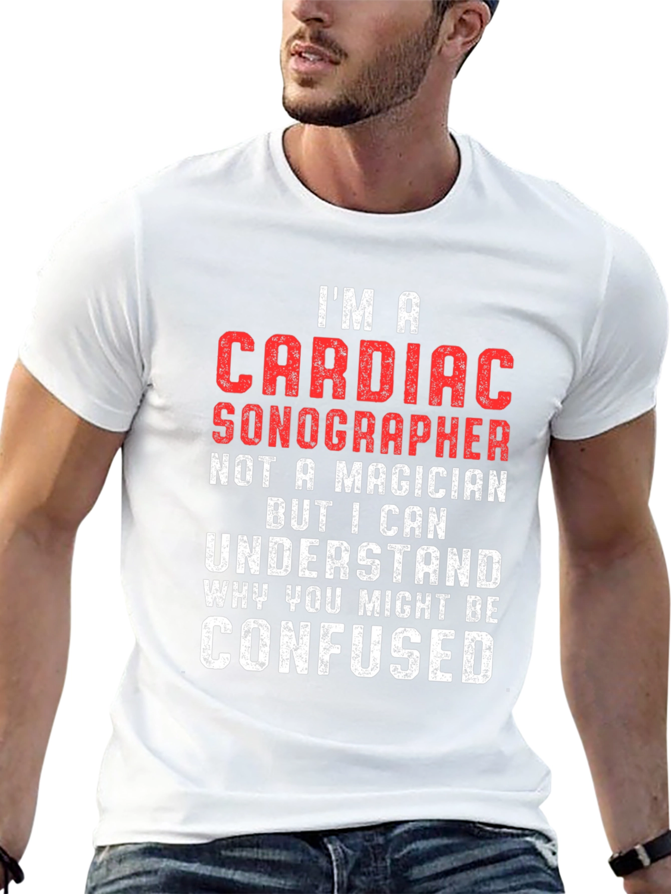 Cardiac Sonographer T-Shirt - Funny Medical Profession Tee