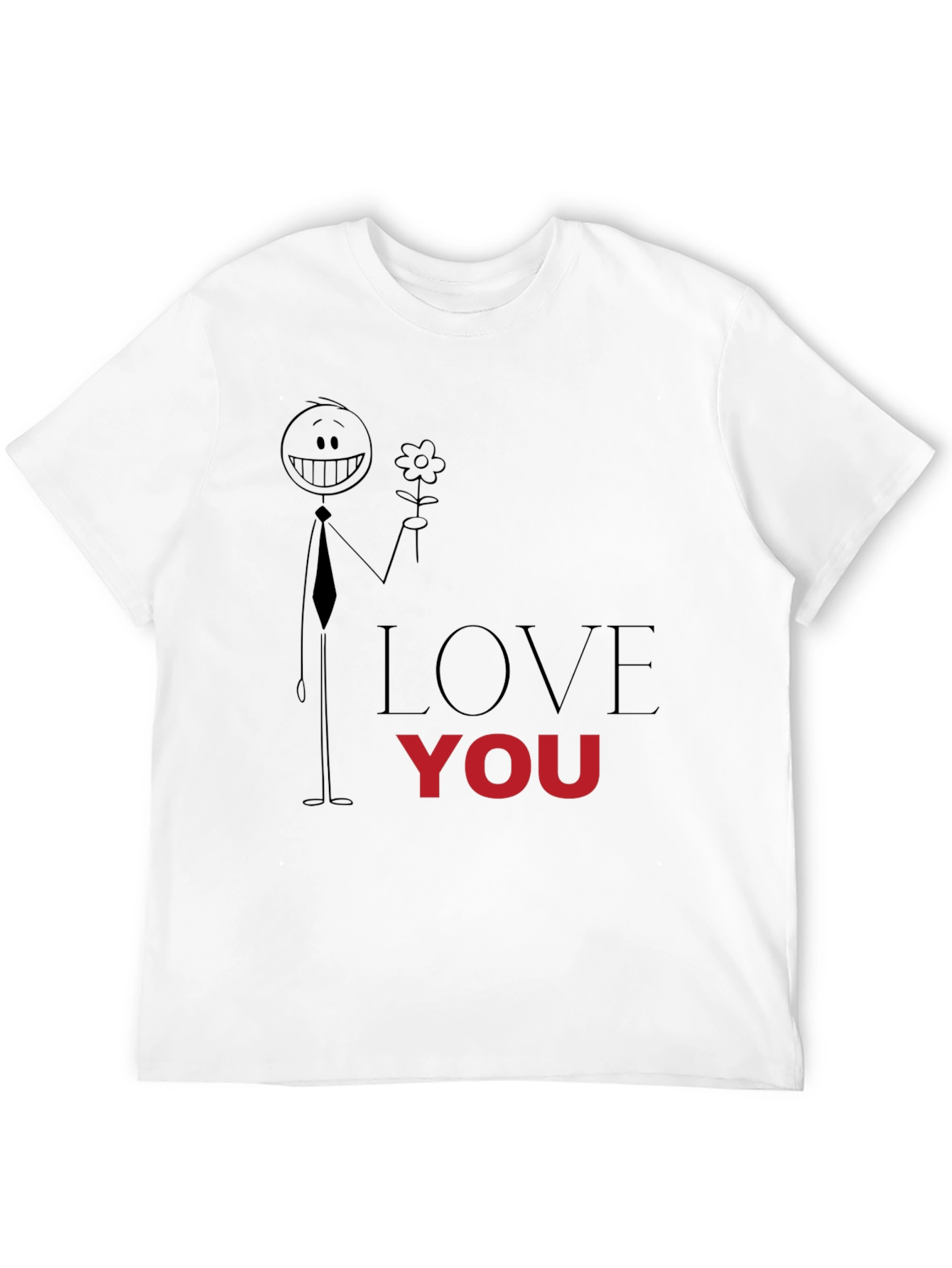 Love You Graphic Tee - Black