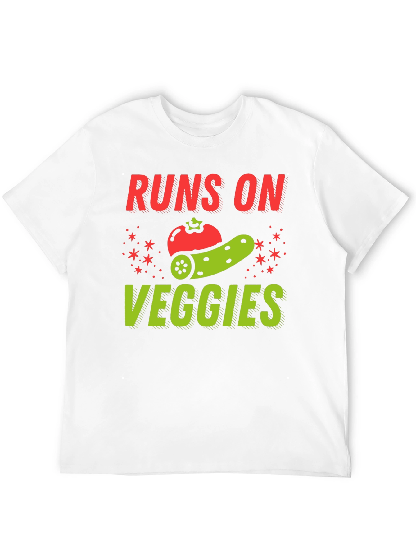 Runs on Veggies Graphic Tee - Vegan Shirt