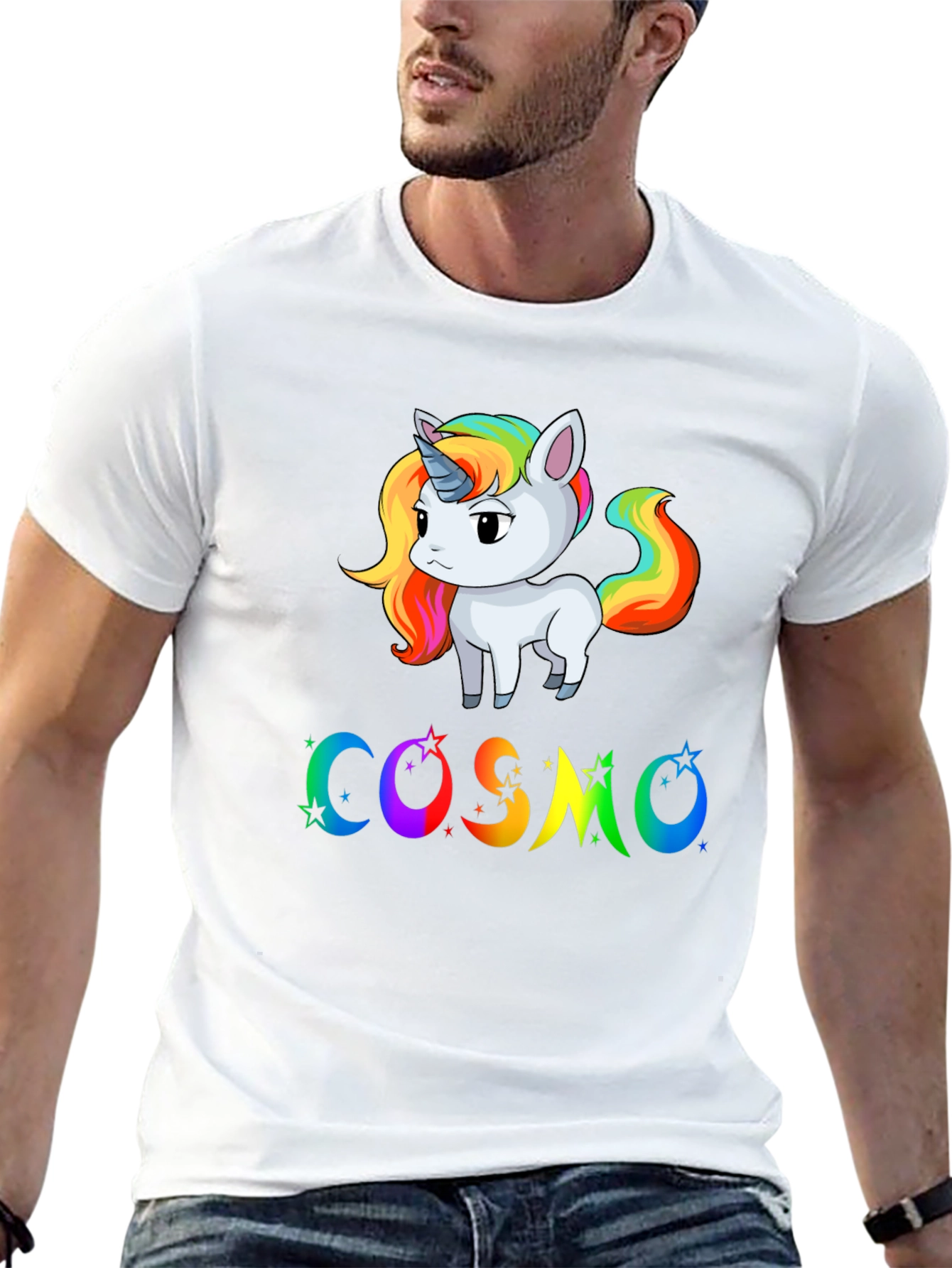 Cosmo Unicorn Black T-Shirt