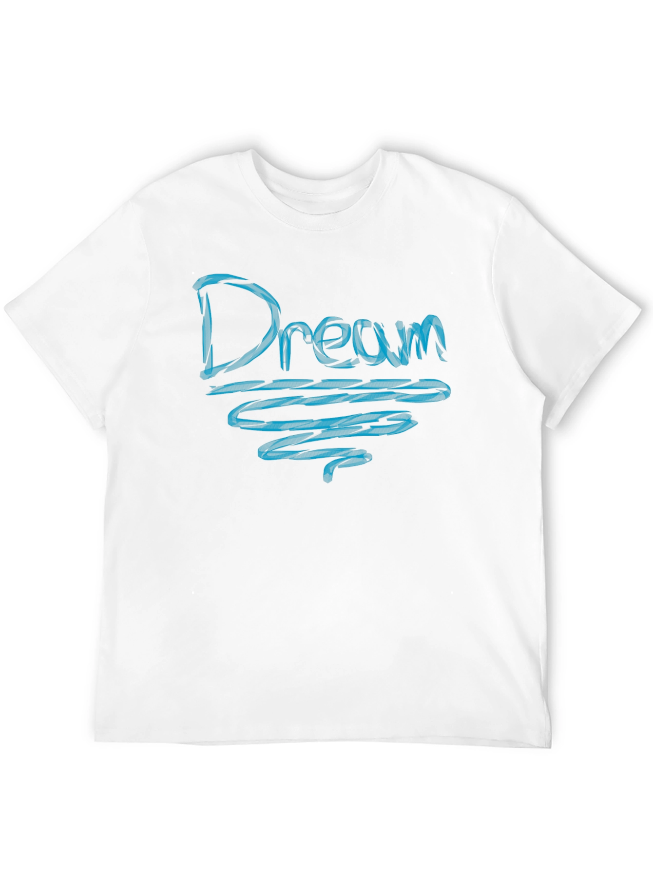 Dream Graphic Tee - Blue Design on Black