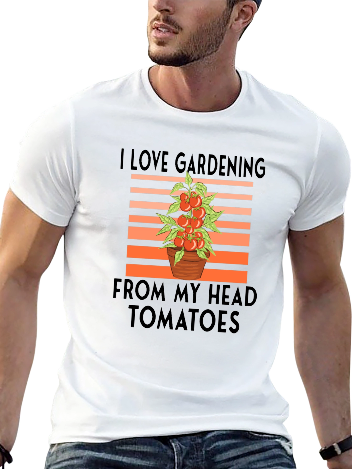Gardening Tomato Head T-Shirt - Gardeners Tee