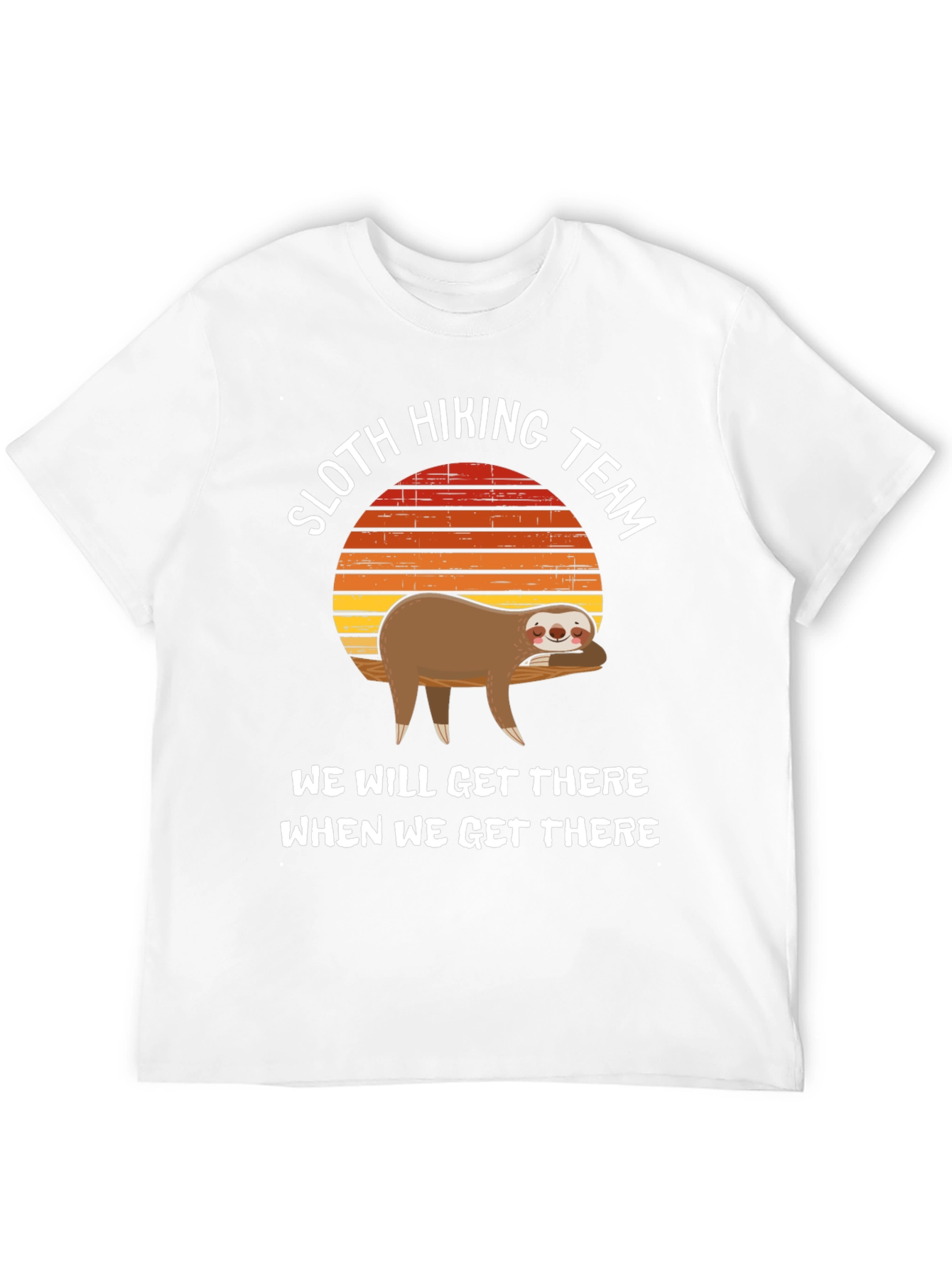 Sloth Hiking Team T-Shirt - Relaxed Adventure Tee