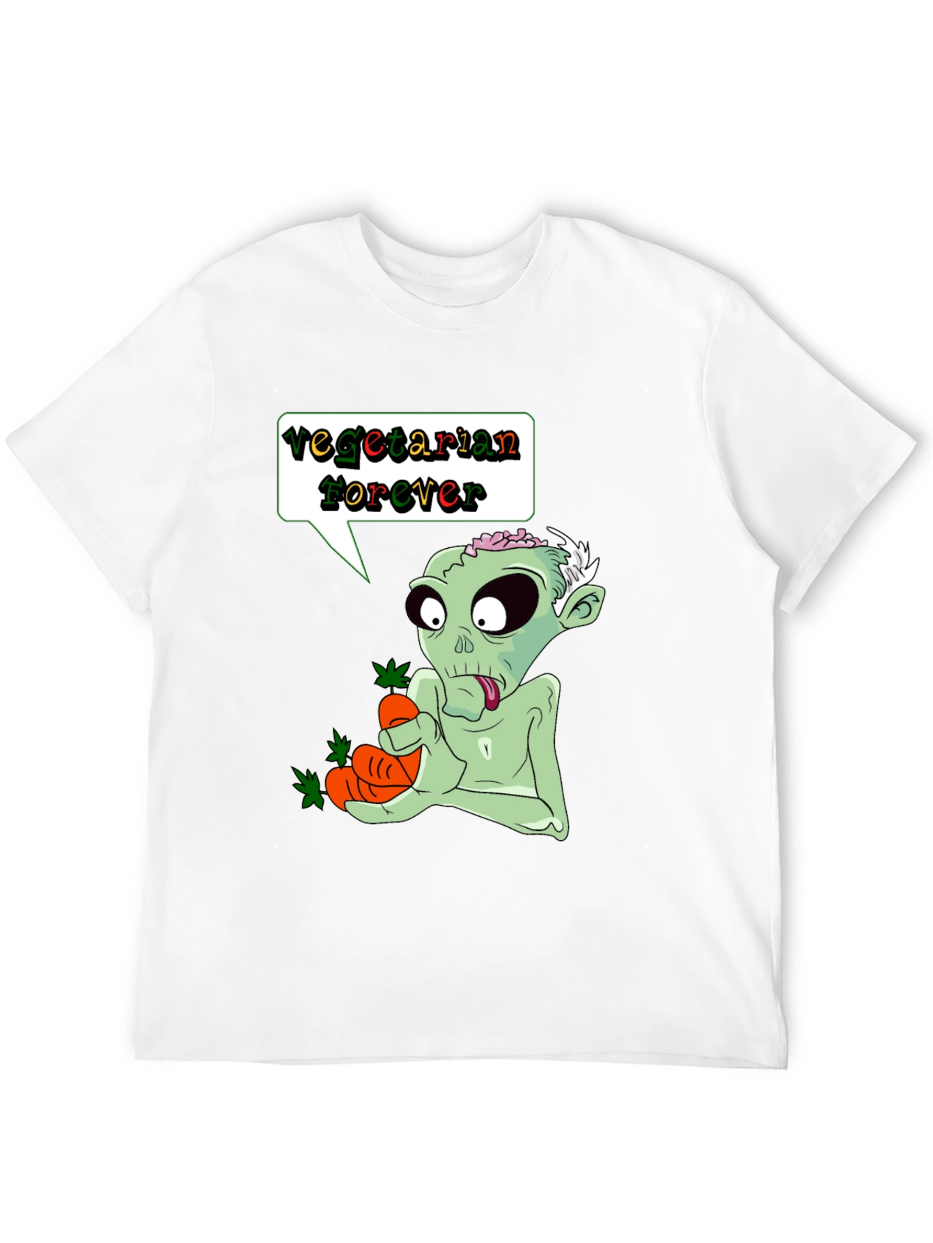 Vegetarian Zombie T-Shirt - Funny Graphic Tee