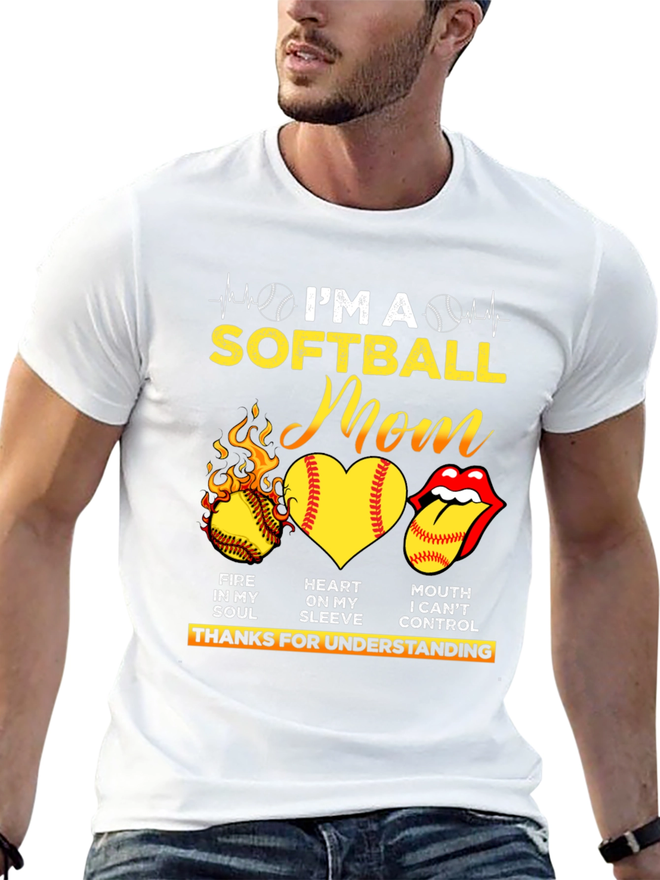 Im A Softball Mom Graphic T-Shirt