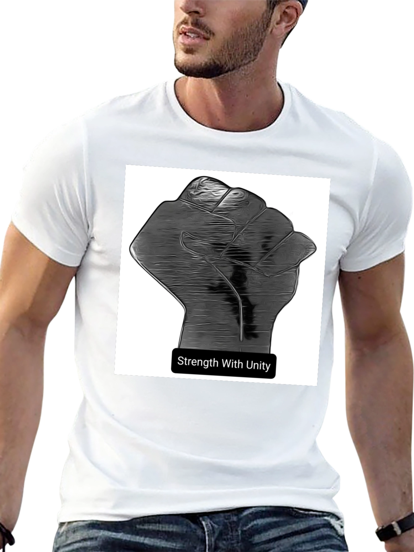 Unity Strength Graphic Tee - Black