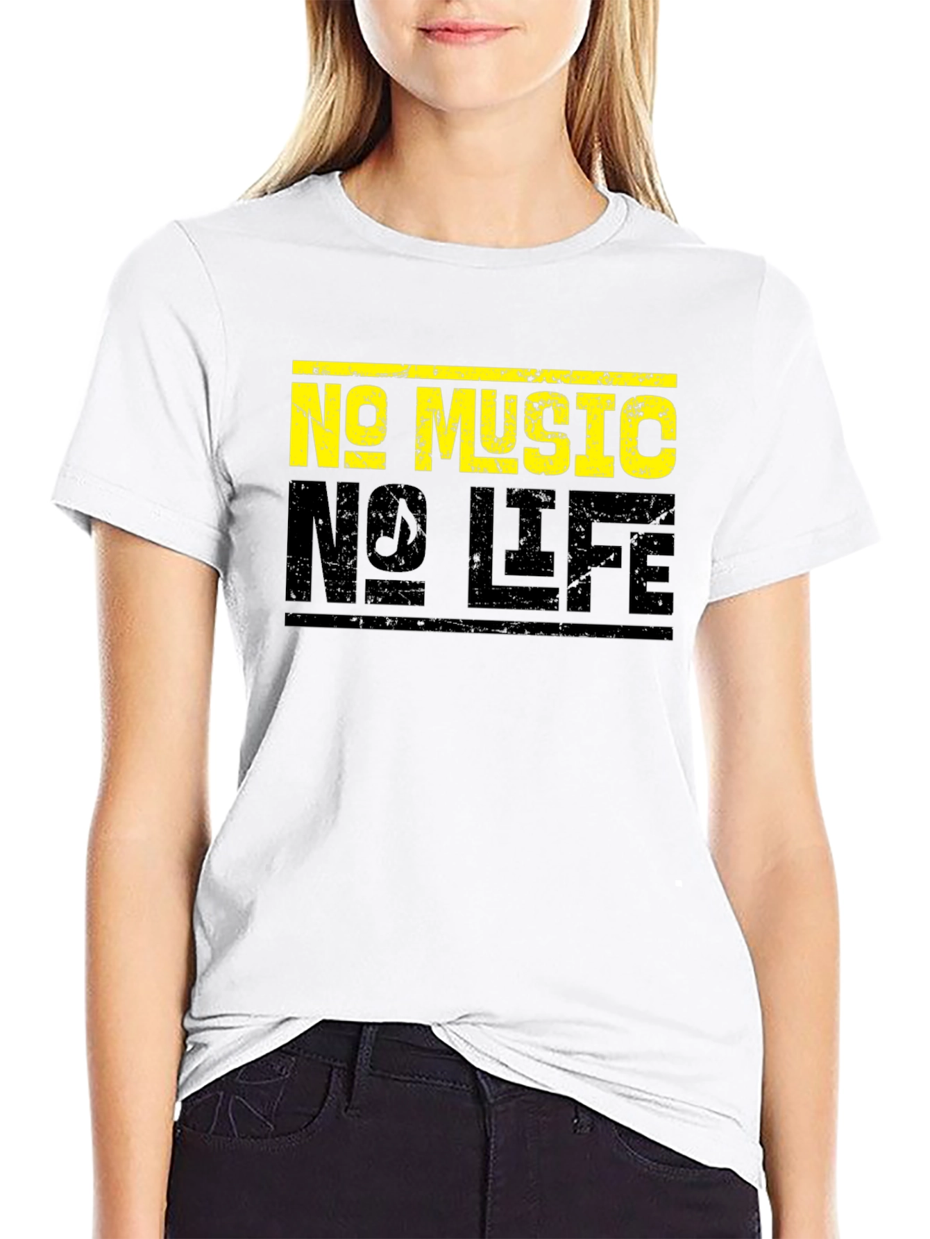 No Music No Life Graphic T-Shirt