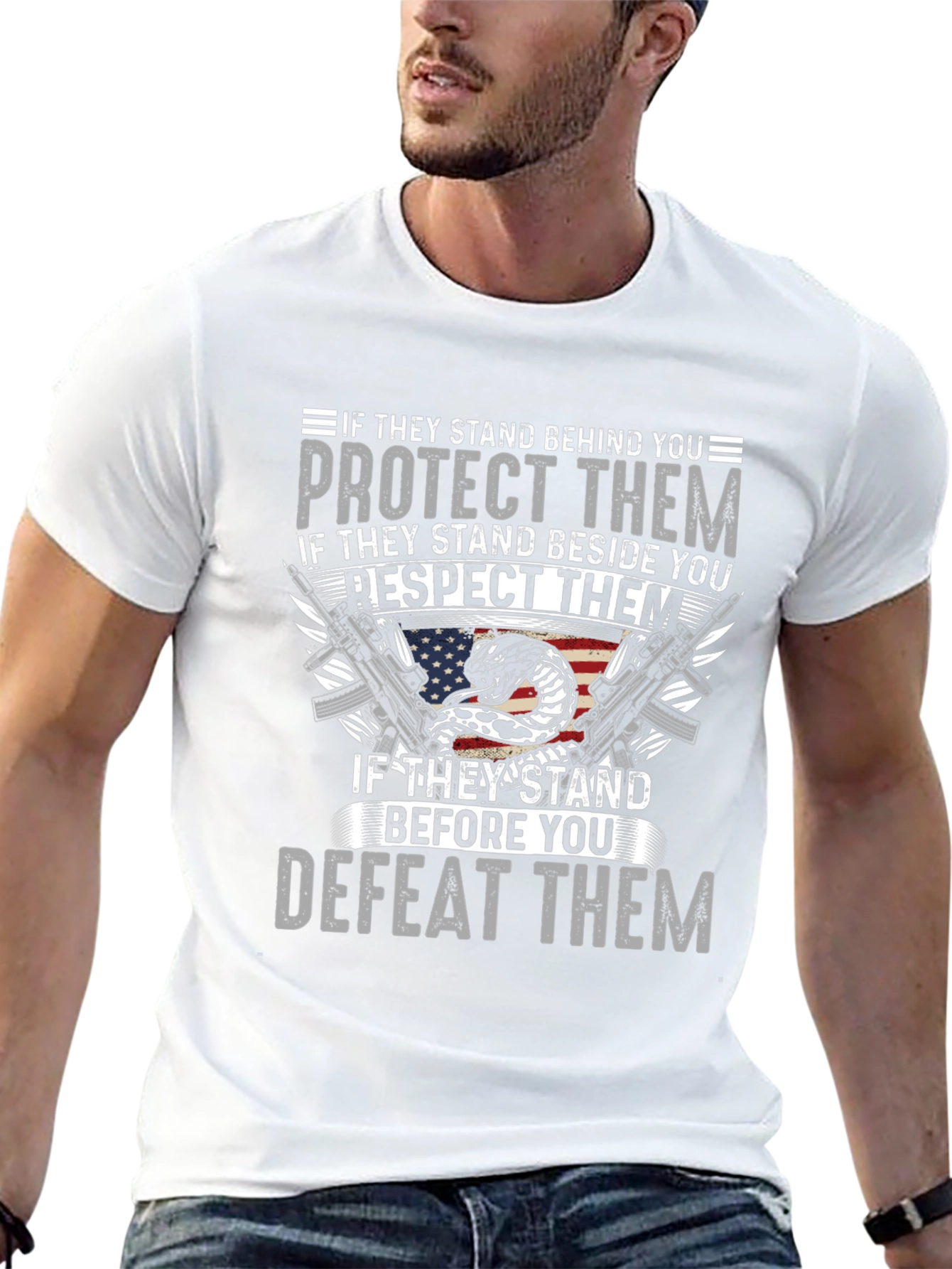 Patriotic Protect Respect Defeat T-Shirt