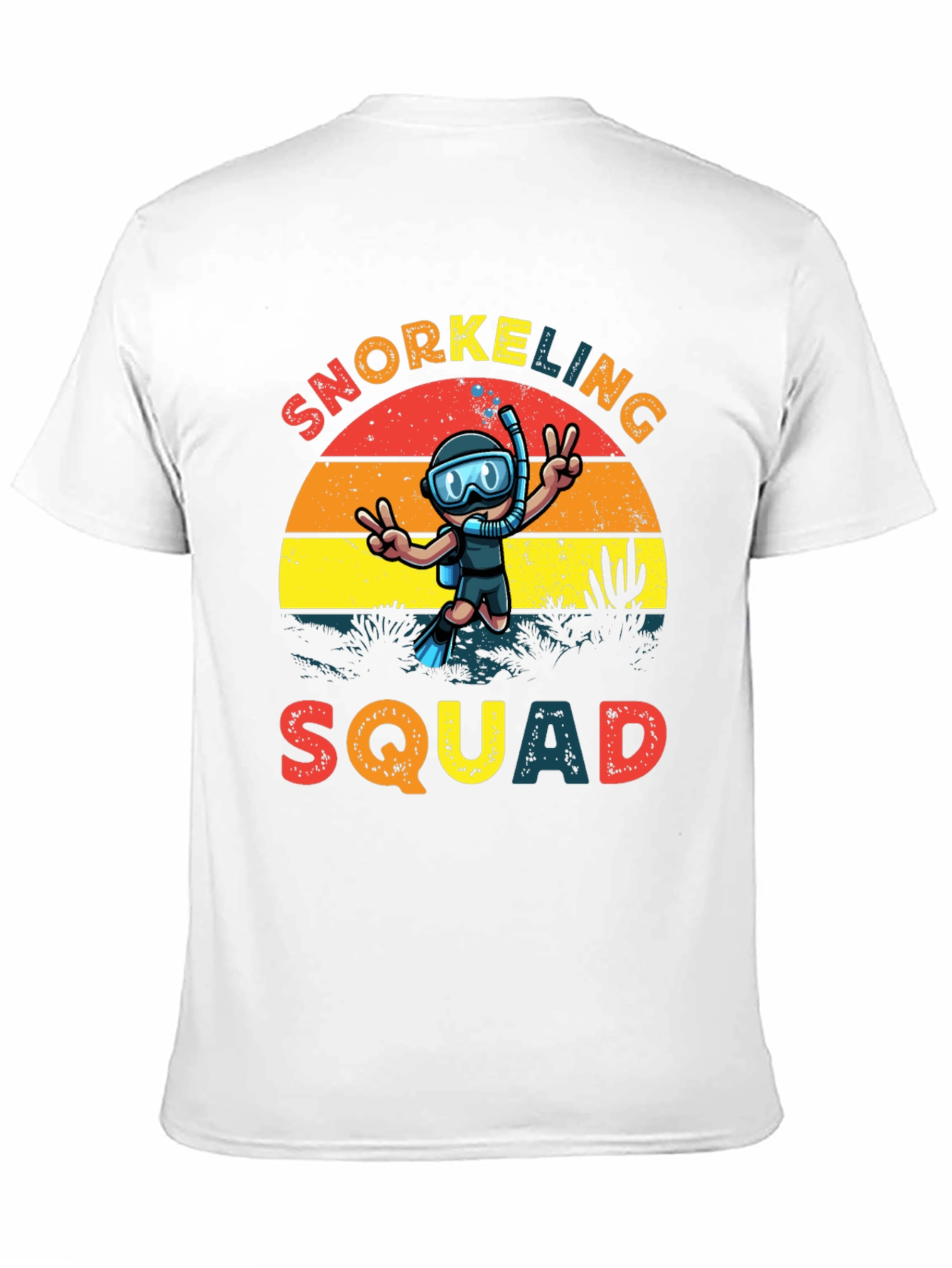 Snorkeling Squad T-Shirt - Retro Diver Design