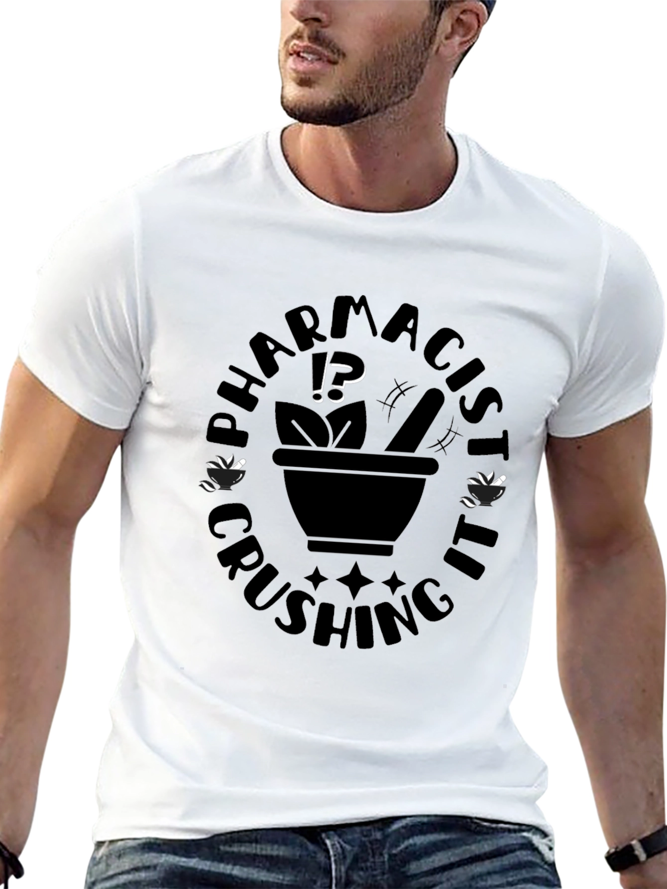 Pharmacist Crushing It Black T-Shirt