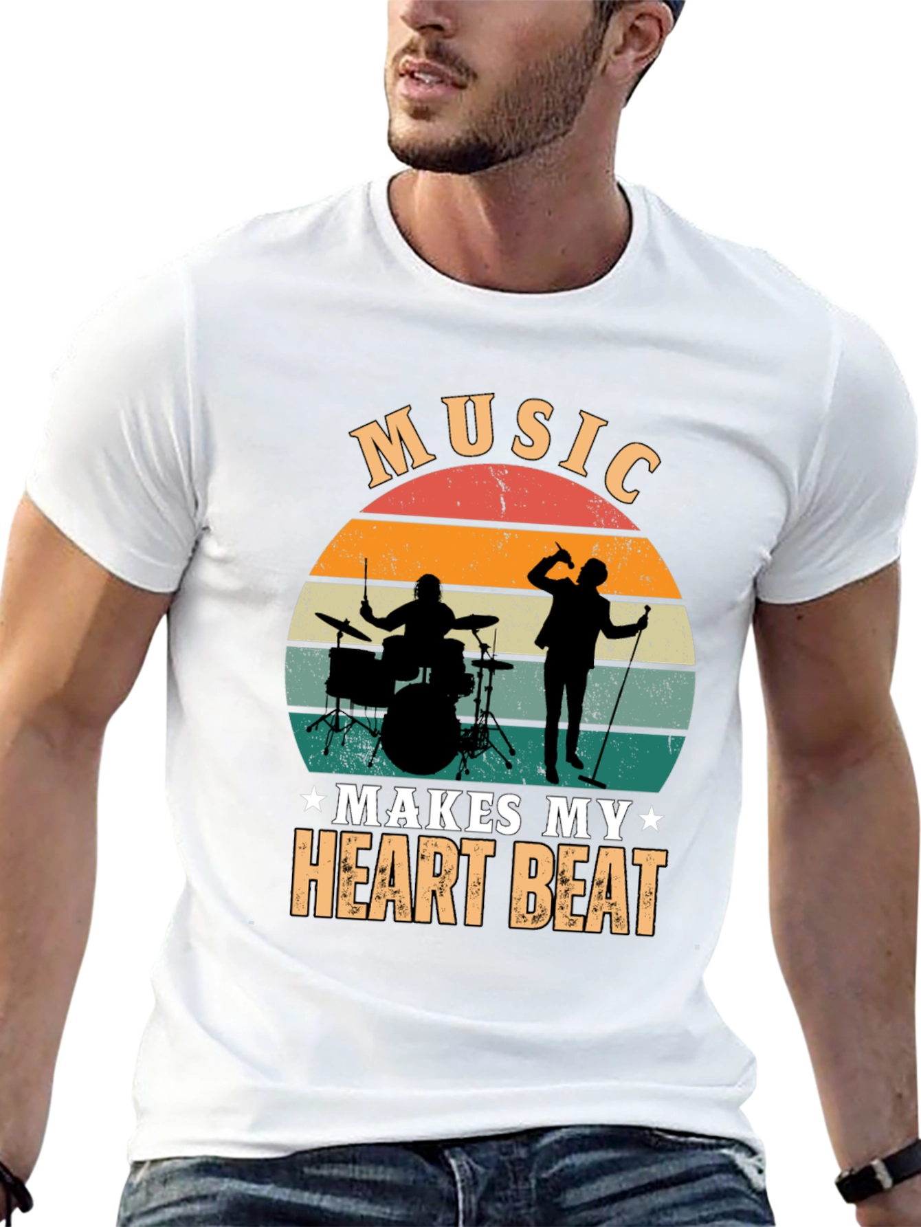 Music Makes My Heart Beat T-Shirt