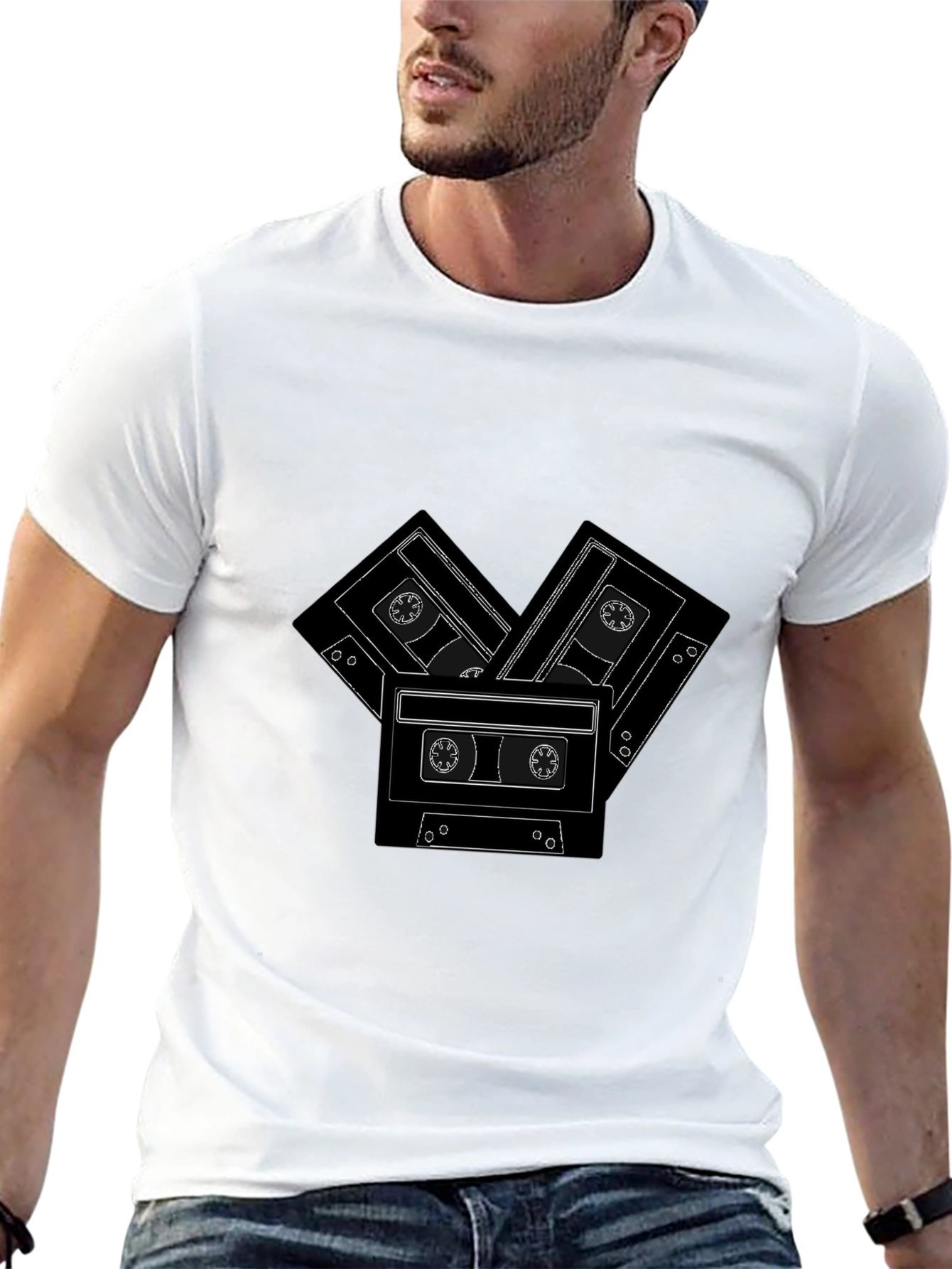 Retro Cassette Tape Graphic T-Shirt