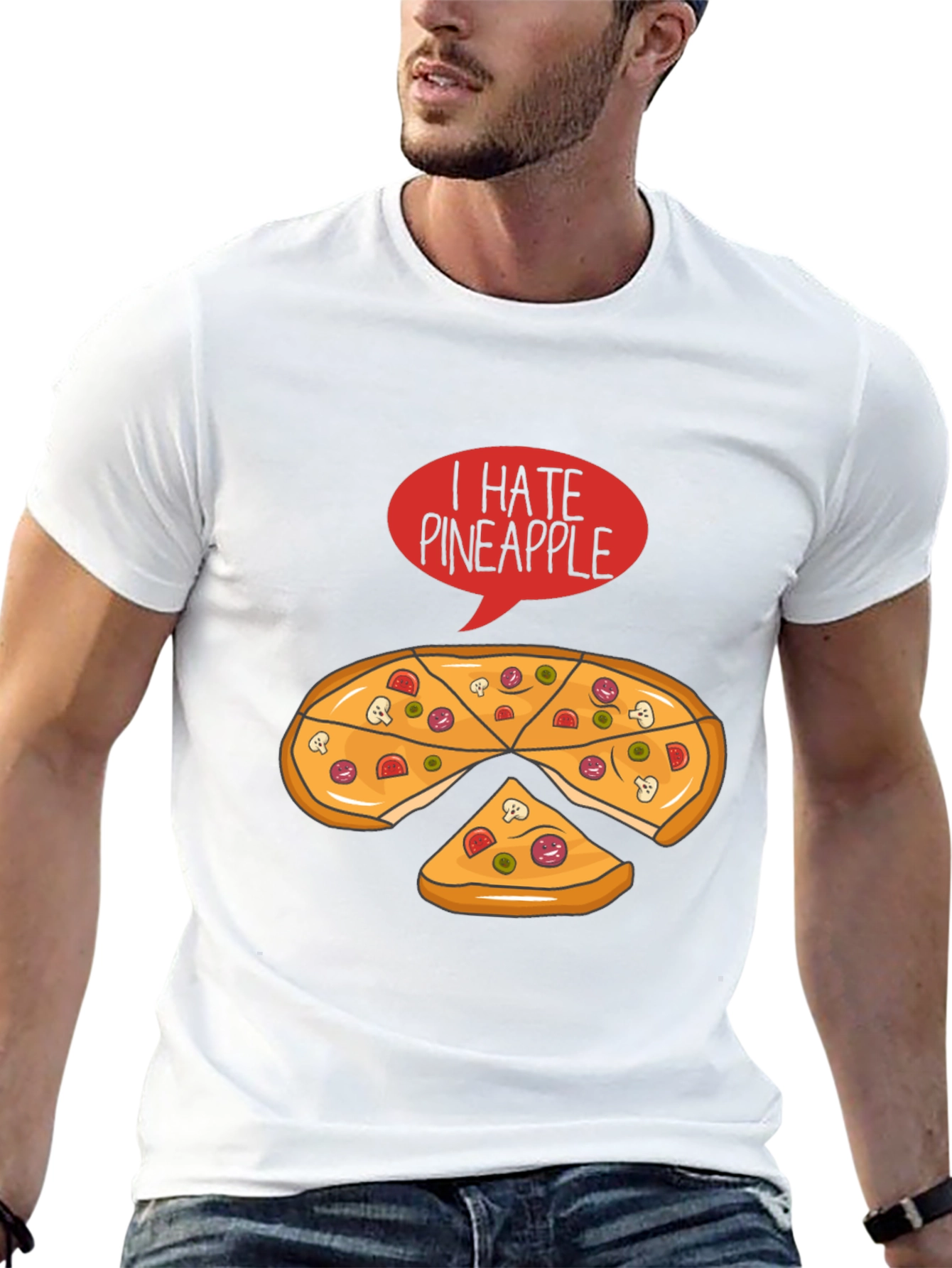 I Hate Pineapple Pizza T-Shirt