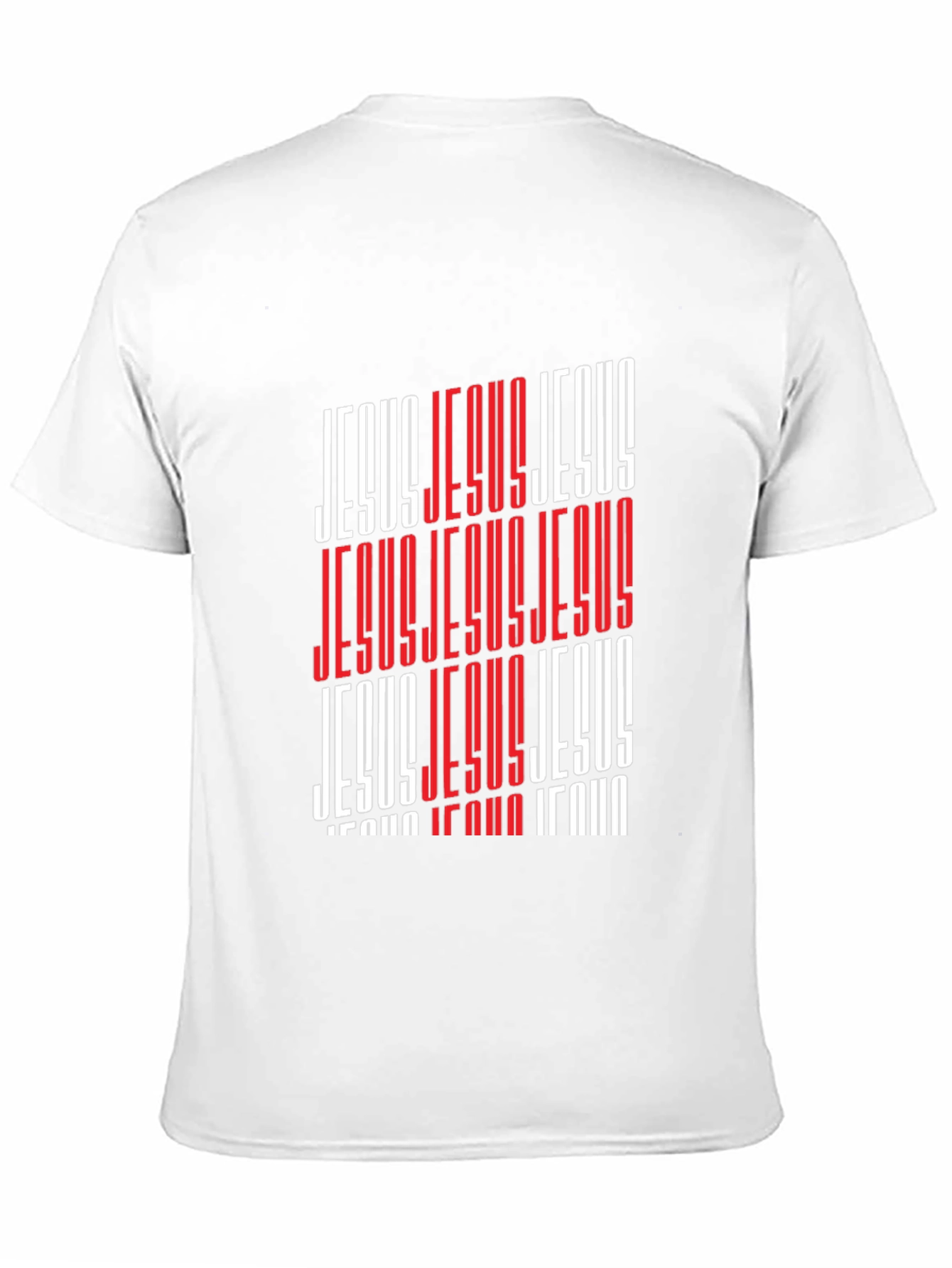 Bold Jesus Graphic Print Black T-Shirt