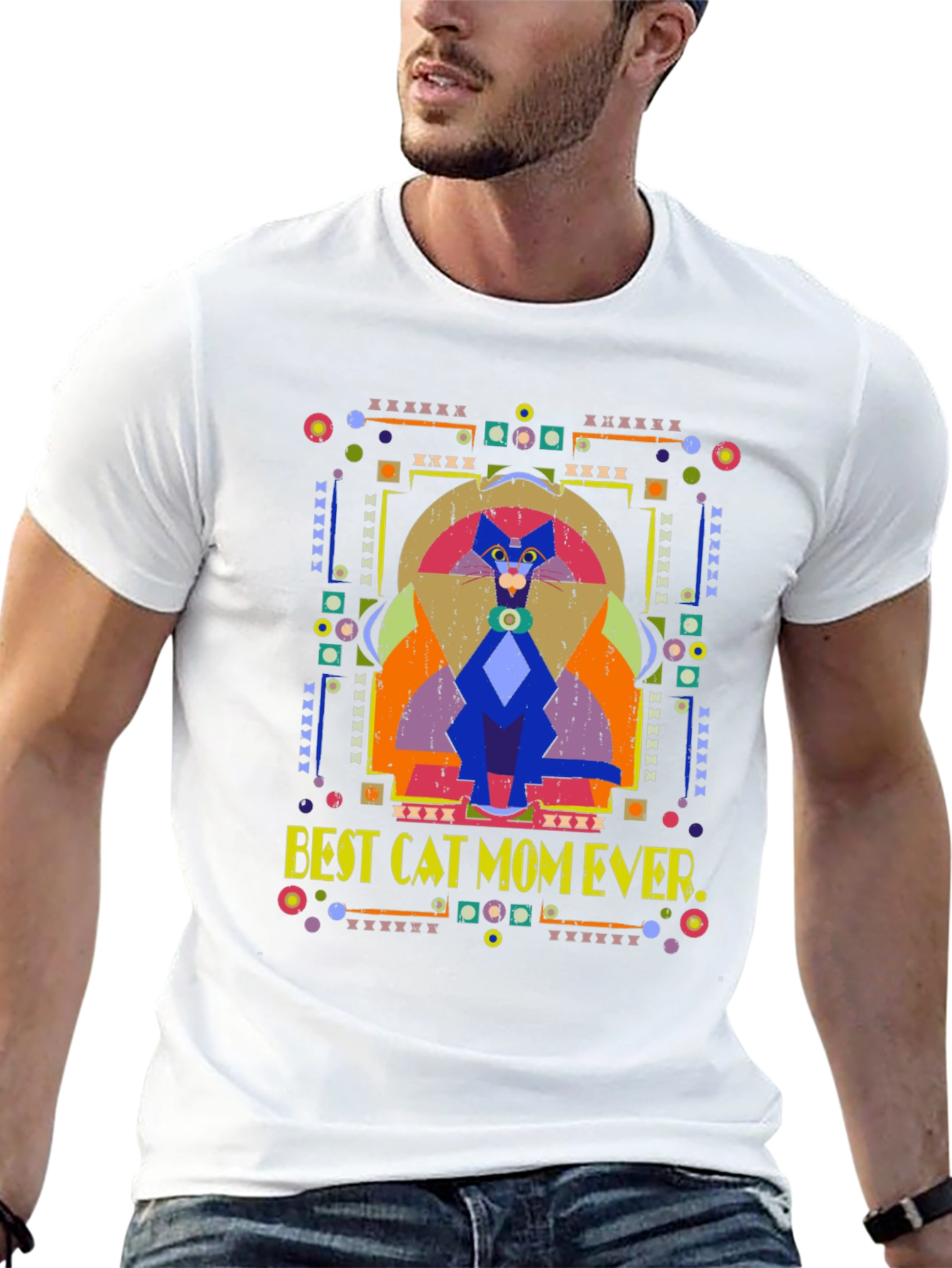Best Cat Mom Ever Graphic T-Shirt