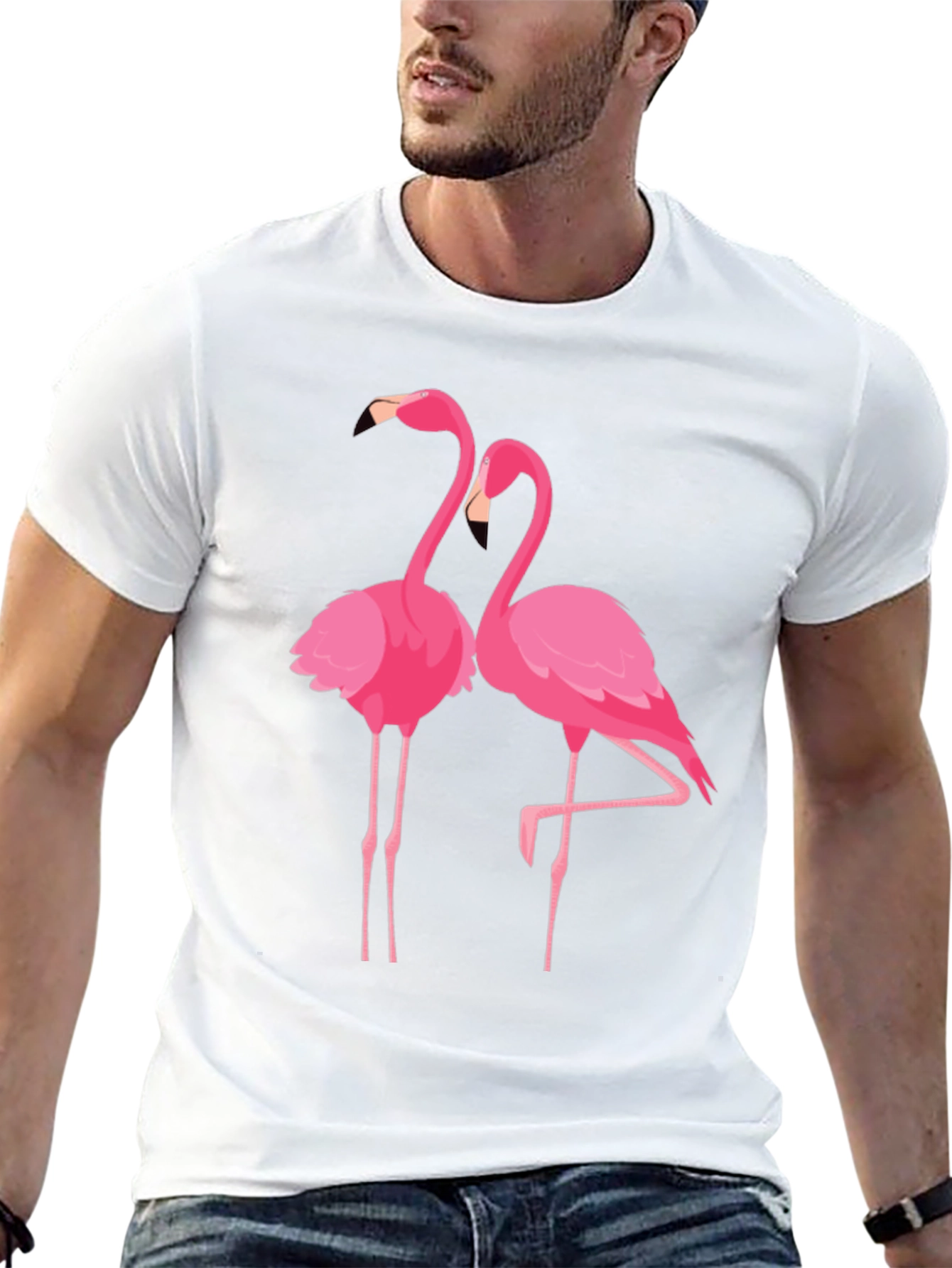 Flamingo Graphic Print T-Shirt