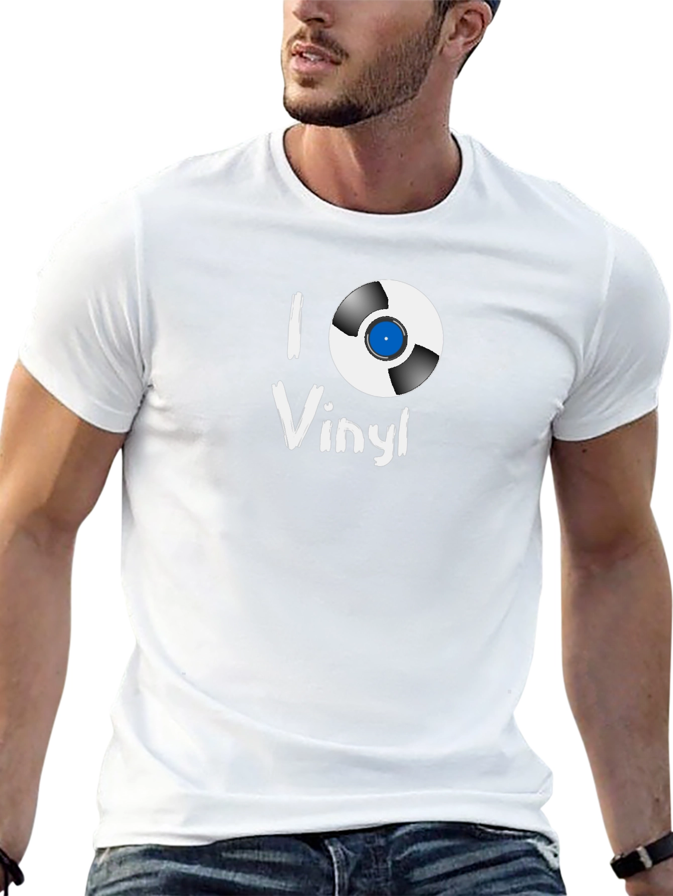 I Love Vinyl Black T-Shirt