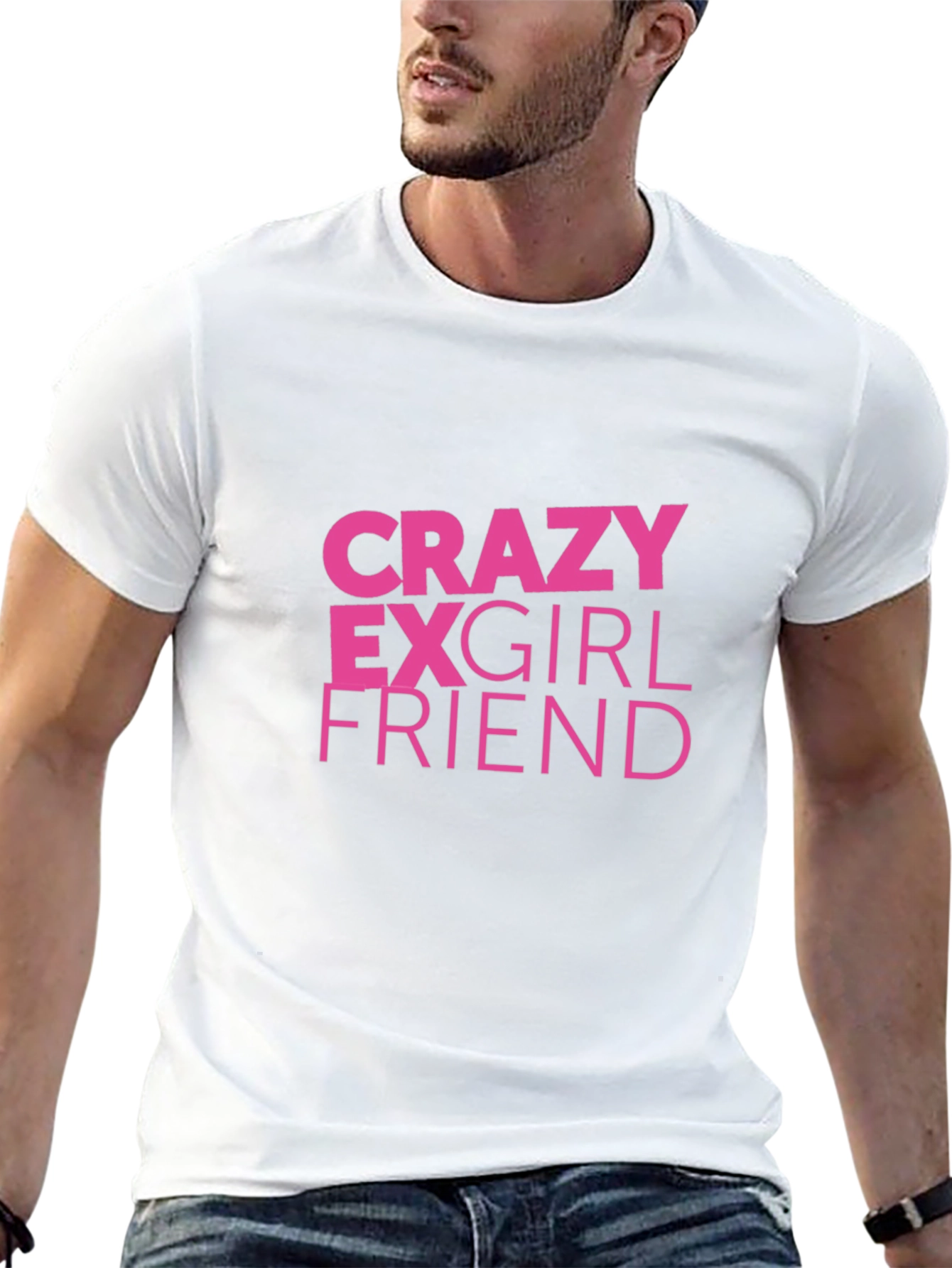 Crazy Ex-Girlfriend Pink Graphic Black T-Shirt