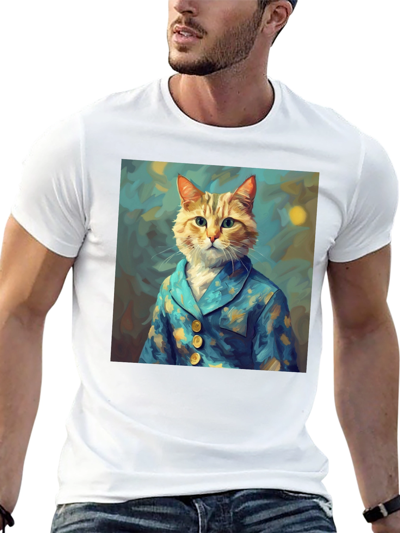Cat in Pajamas Graphic Tee