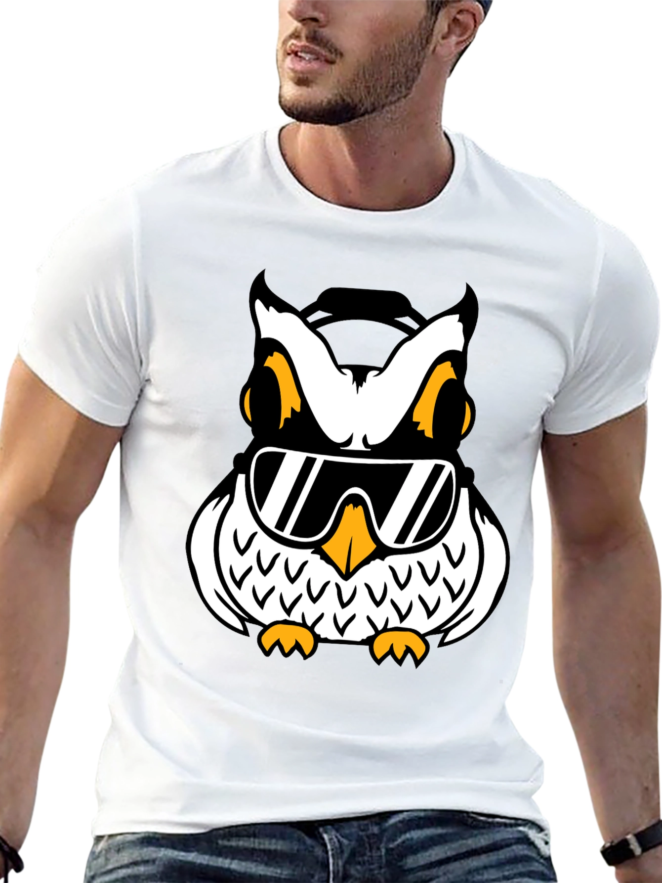 Cool Owl Graphic T-Shirt