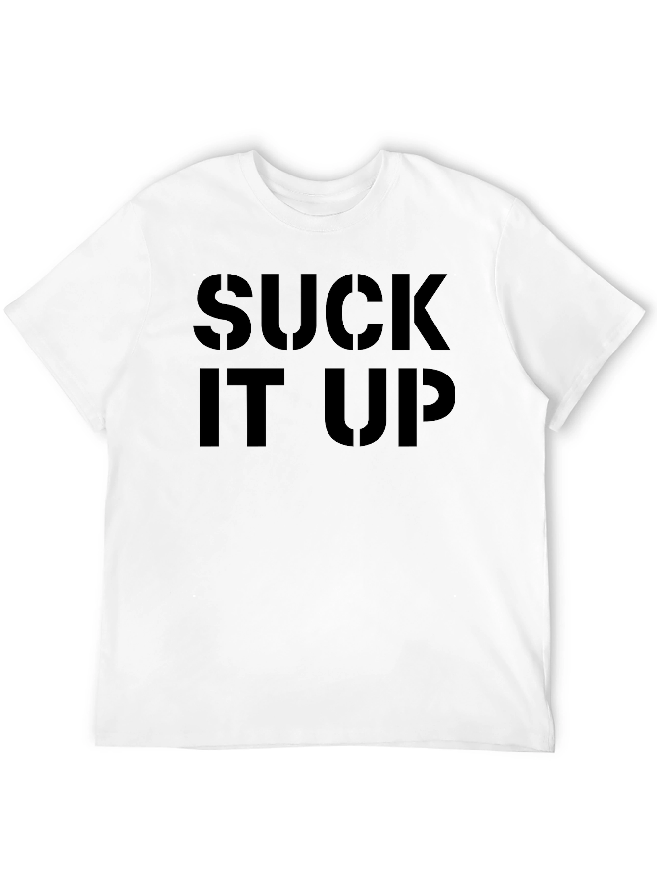 Suck It Up Black Graphic Tee
