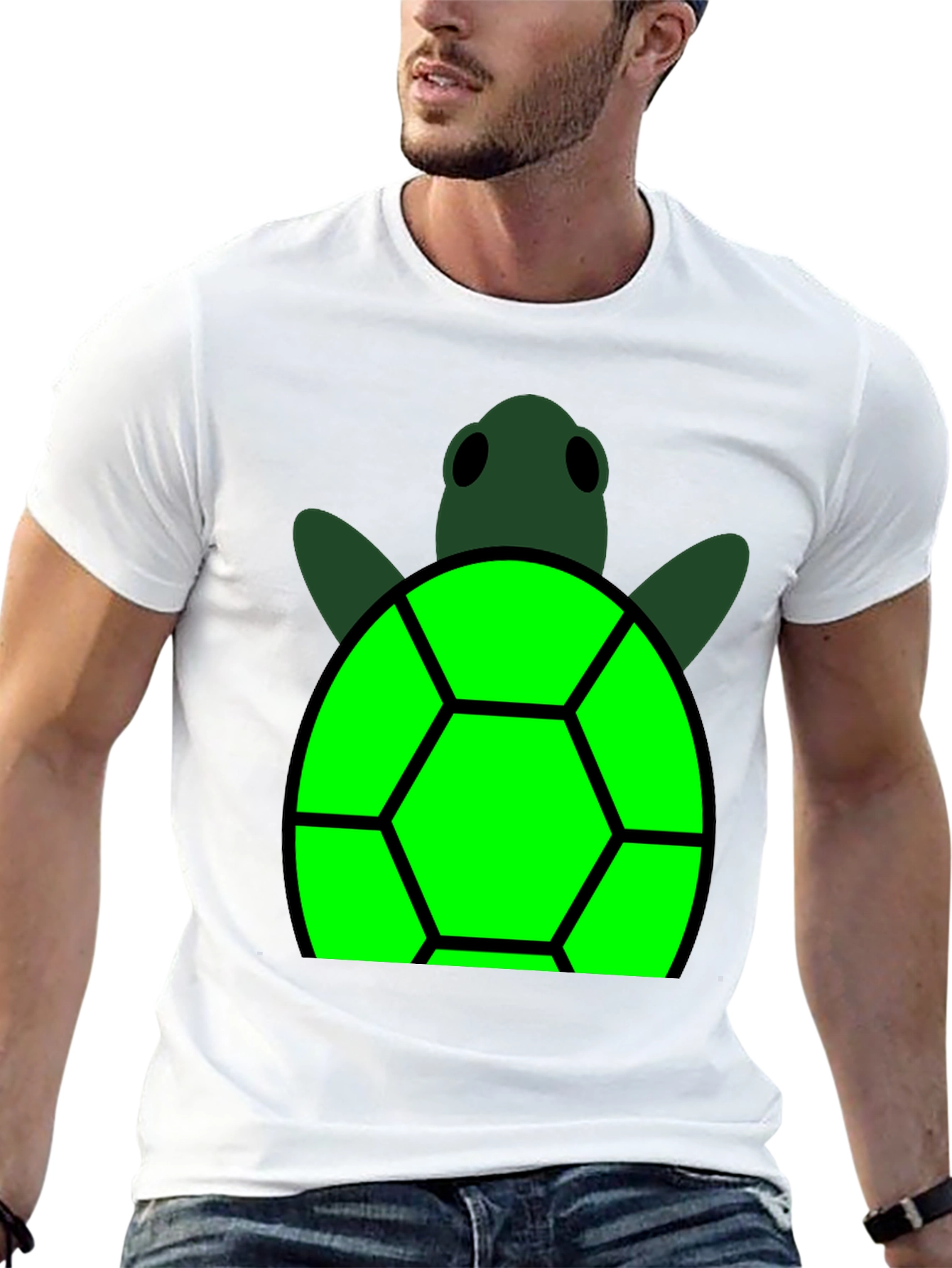Turtle Graphic Black T-Shirt