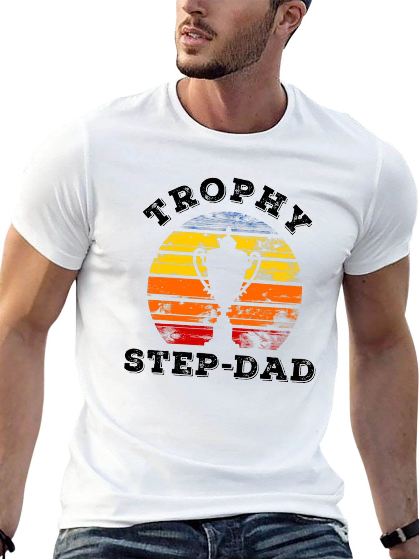 Trophy Step-Dad Graphic Tee