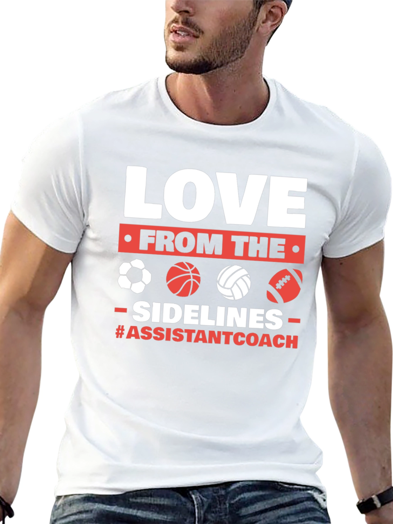 Love From The Sidelines Assistant Coach T-Shirt