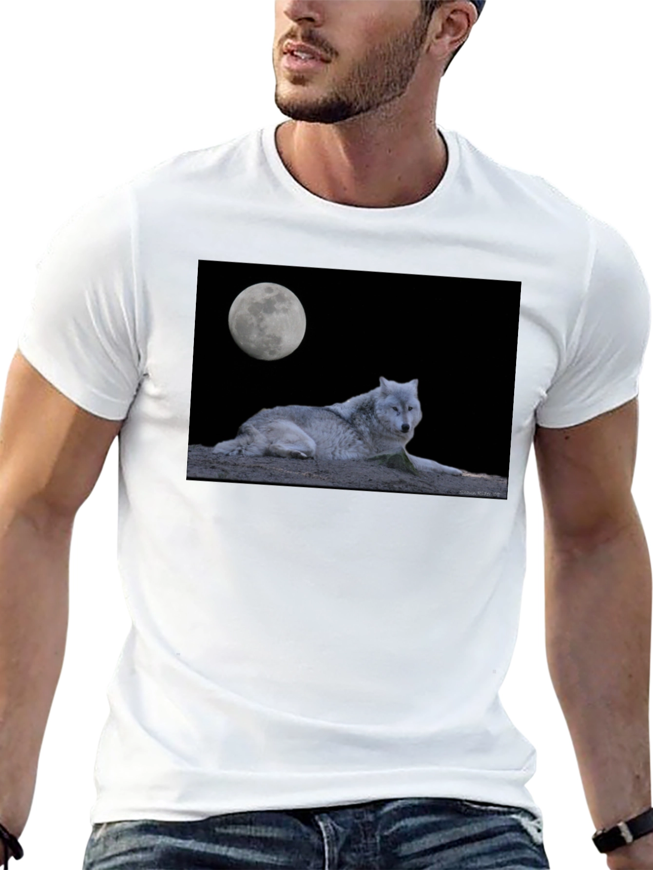 Wolf Moon Graphic T-Shirt
