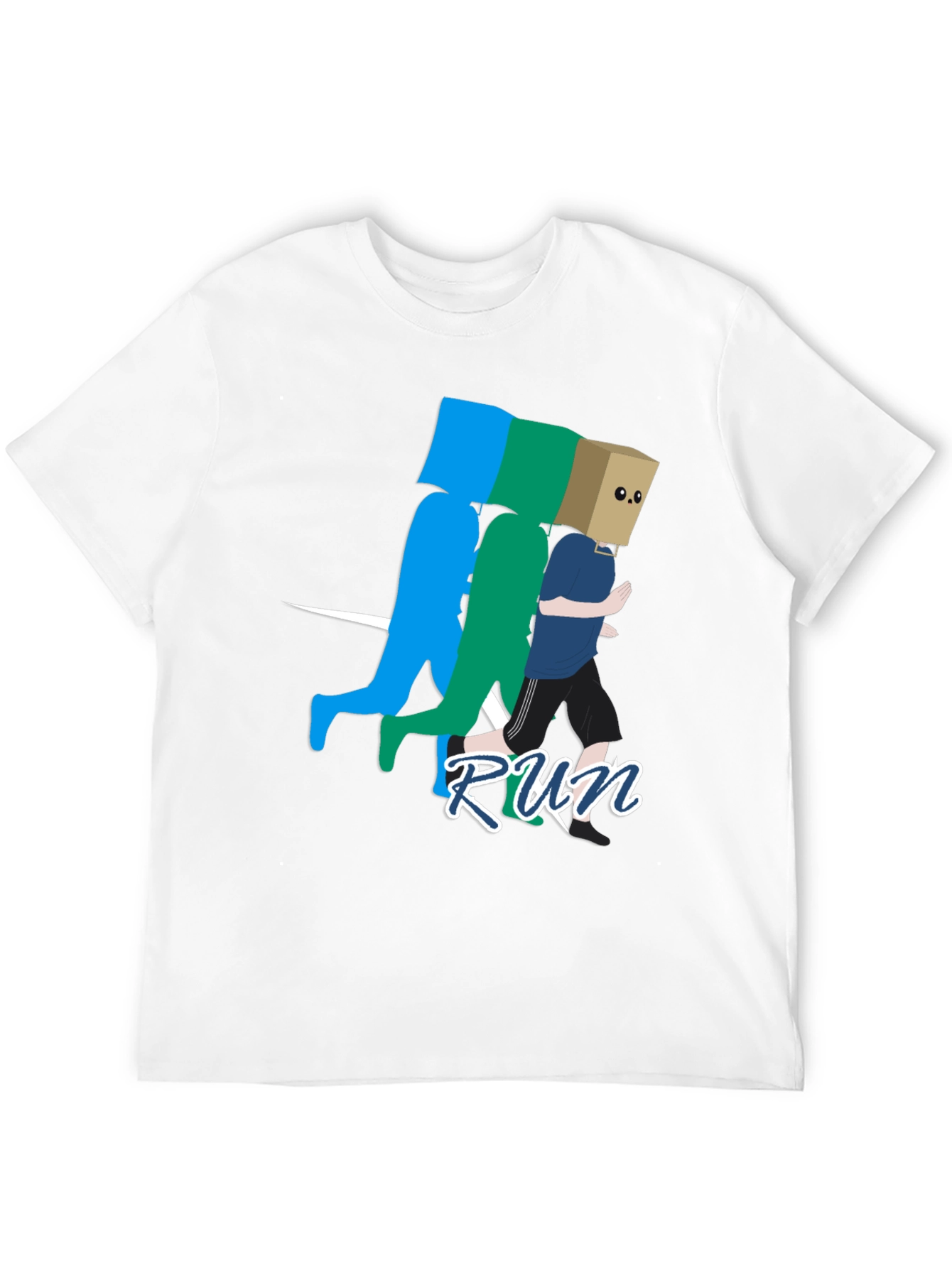 Run! Graphic Print T-Shirt - Stylish Casual Wear
