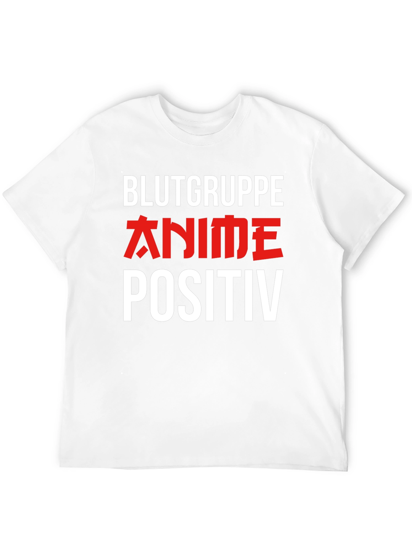 Anime Positiv Graphic Tee - Black
