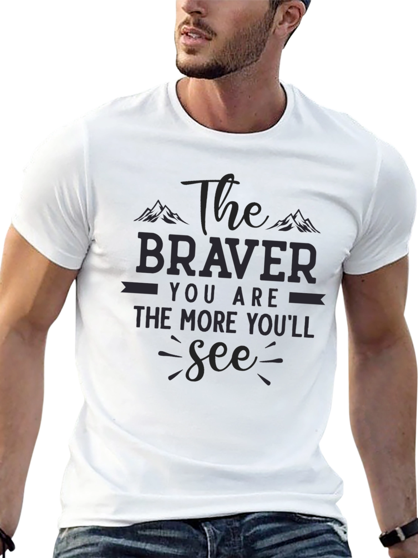 The Braver You Are Graphic Tee