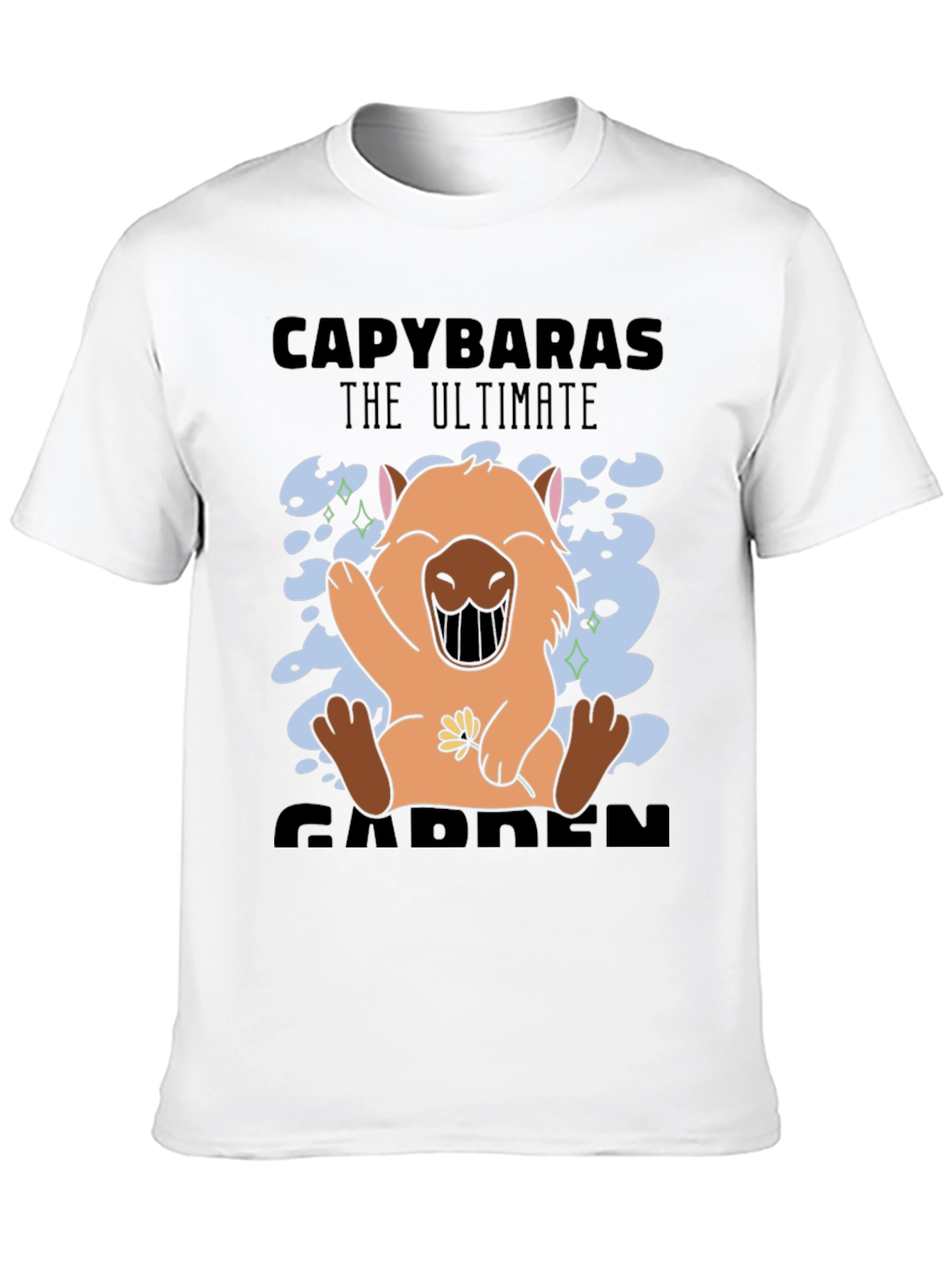 Capybaras The Ultimate Garden Black T-Shirt
