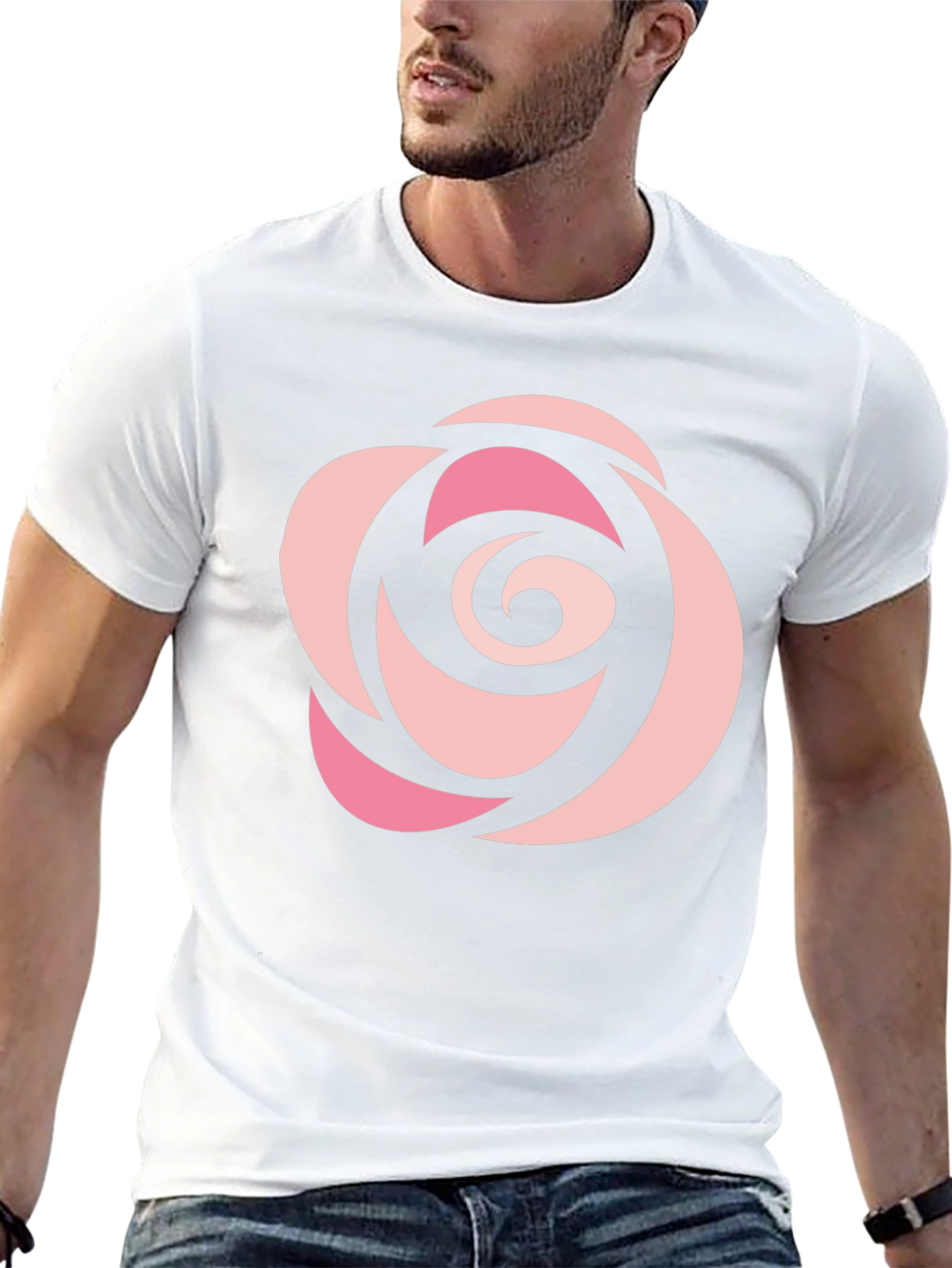 Rose Graphic Black T-Shirt - Casual Style