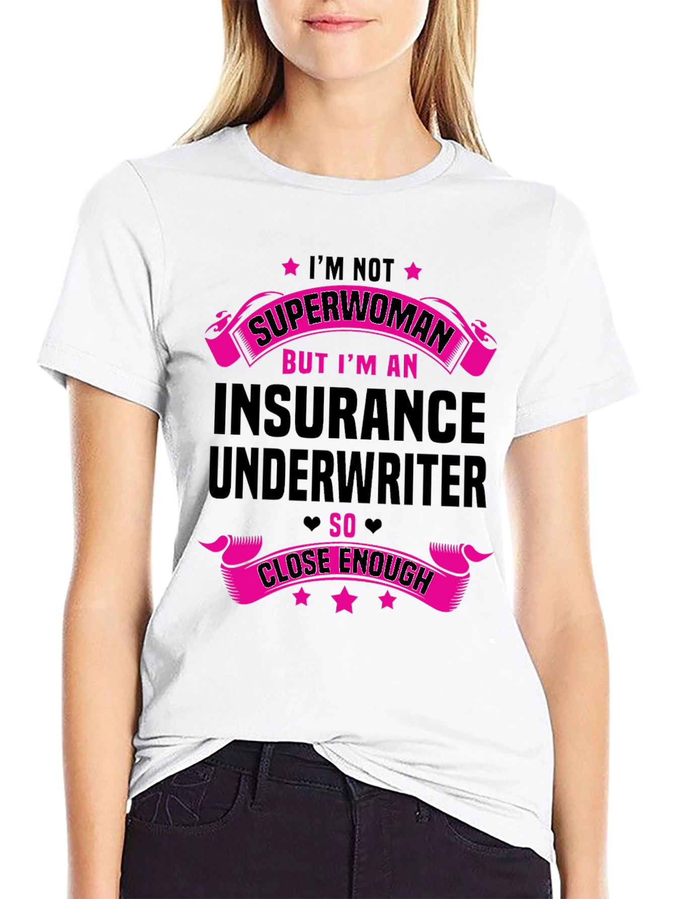 Insurance Underwriter Superwoman T-Shirt