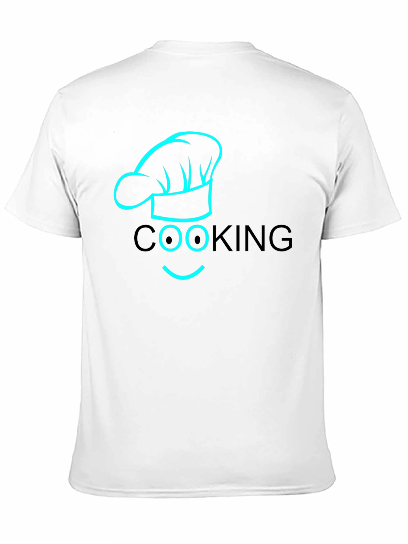 Chef Hat Cooking T-Shirt - Black Cotton Tee