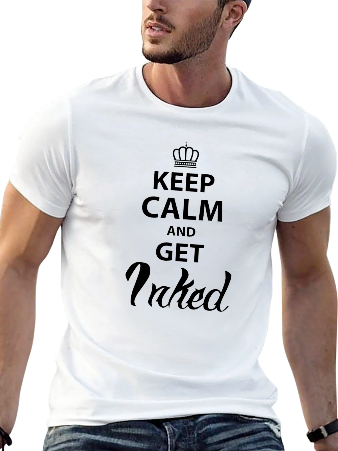 Keep Calm and Get Inked Black T-Shirt