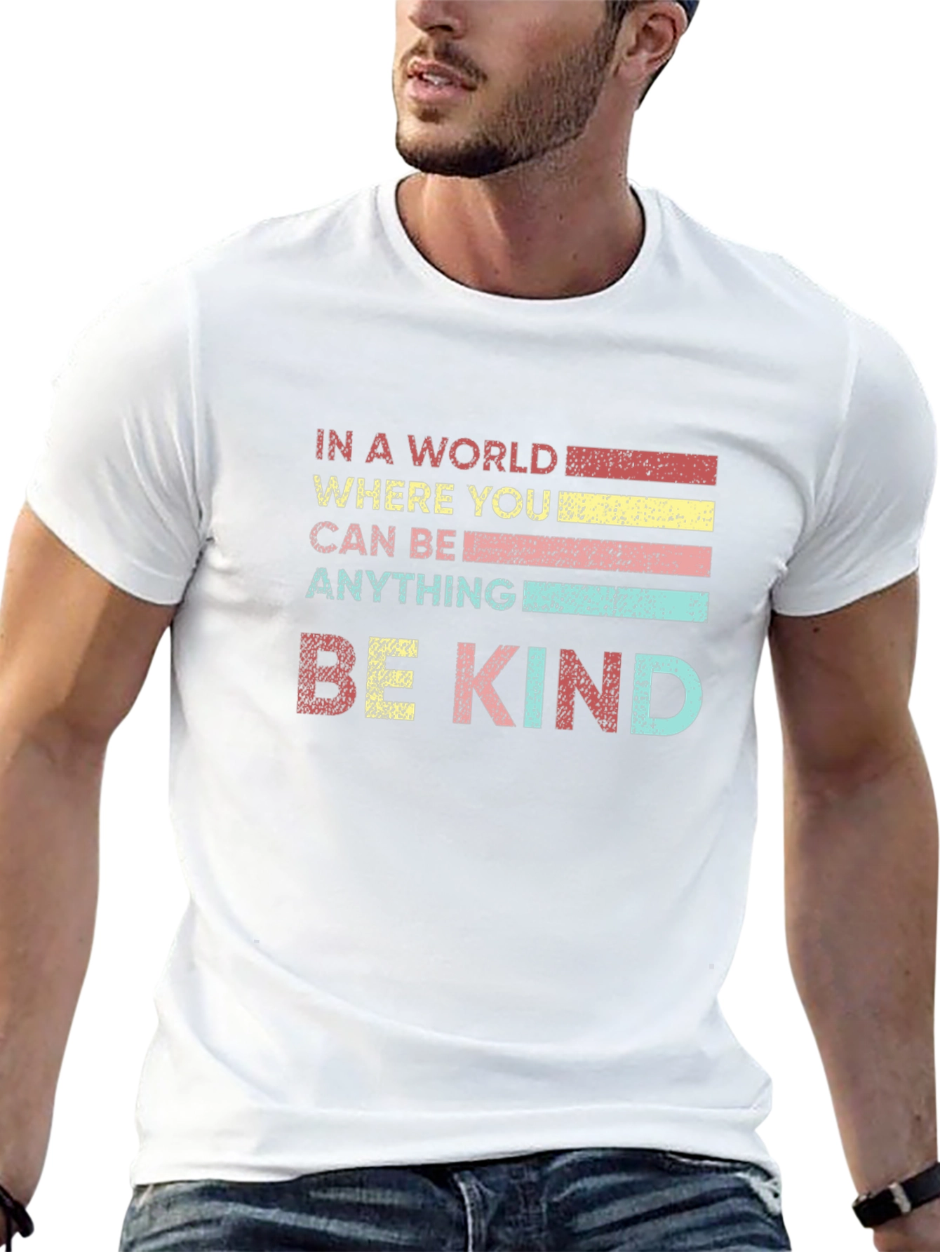 Be Kind Graphic Tee - Soft Cotton Blend T-Shirt