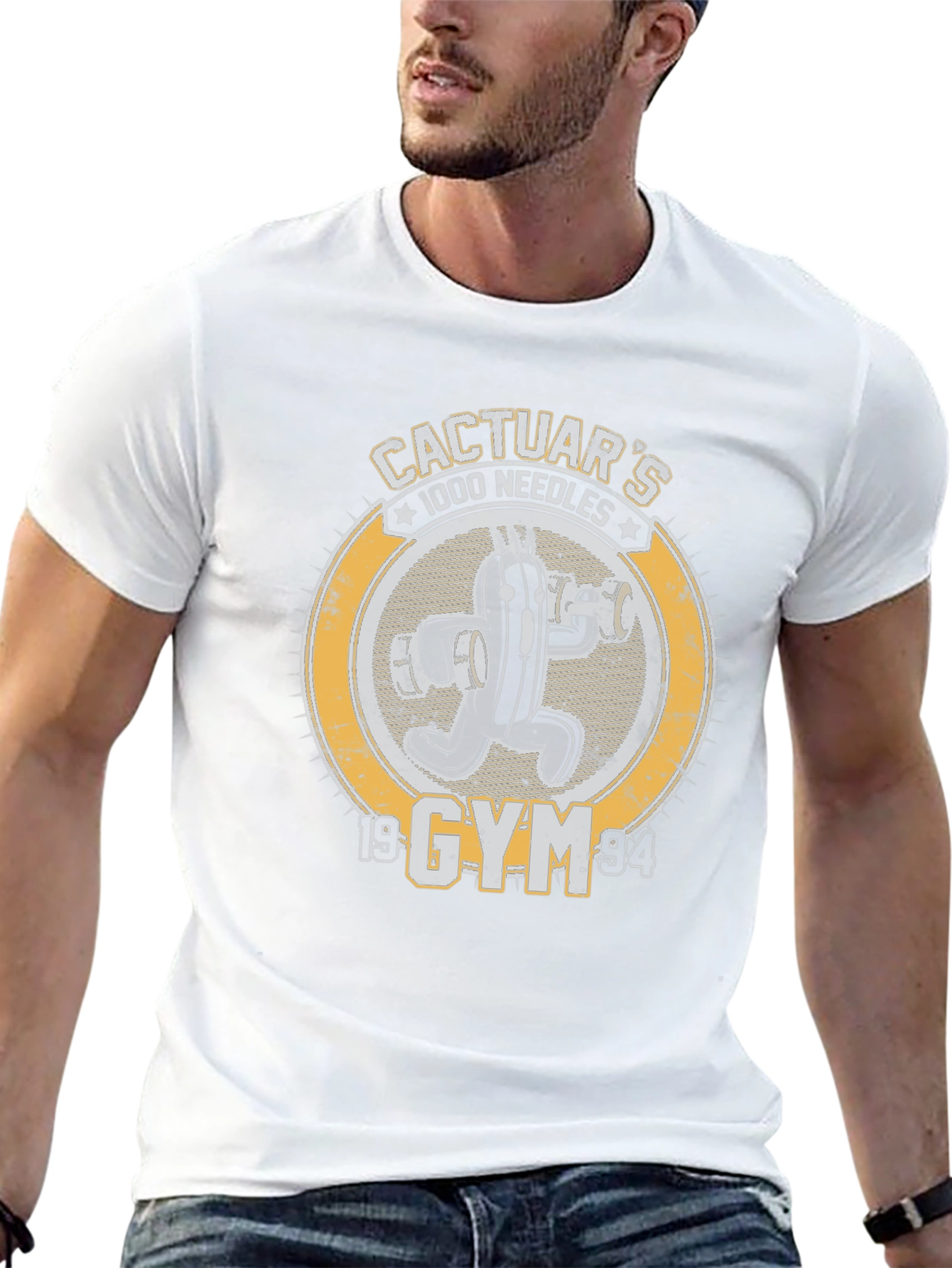 Cactuars Gym 1000 Needles Black T-Shirt