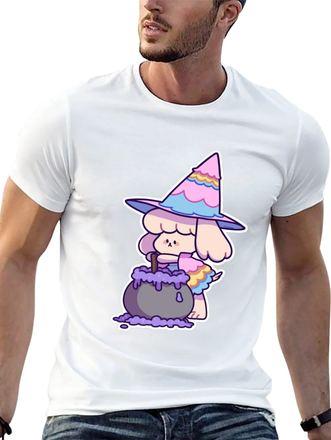 Whimsical Witch Dog T-Shirt