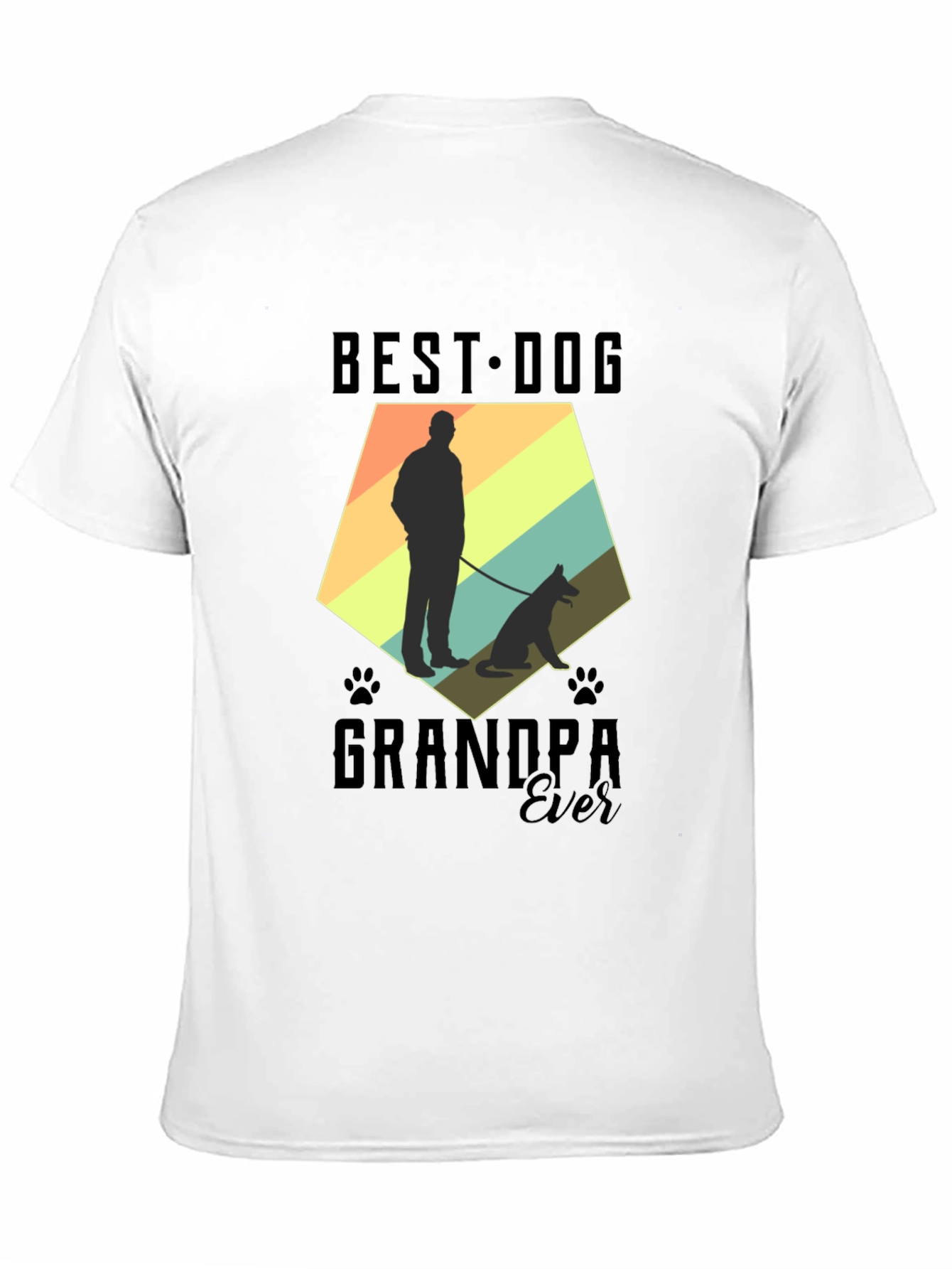 Best Dog Grandpa Ever Graphic T-Shirt
