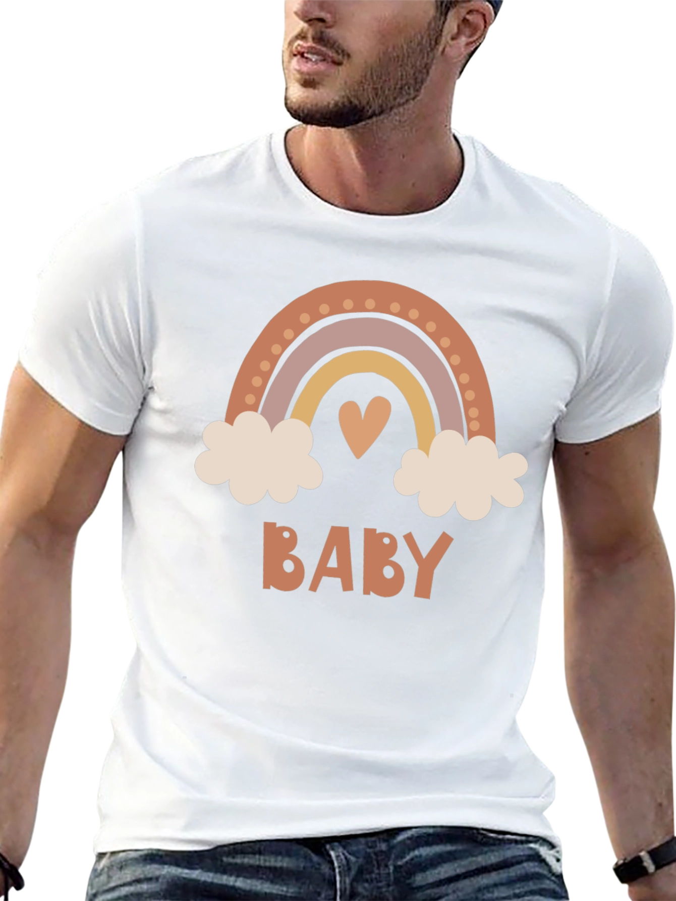 Boho Baby Rainbow Graphic Tee