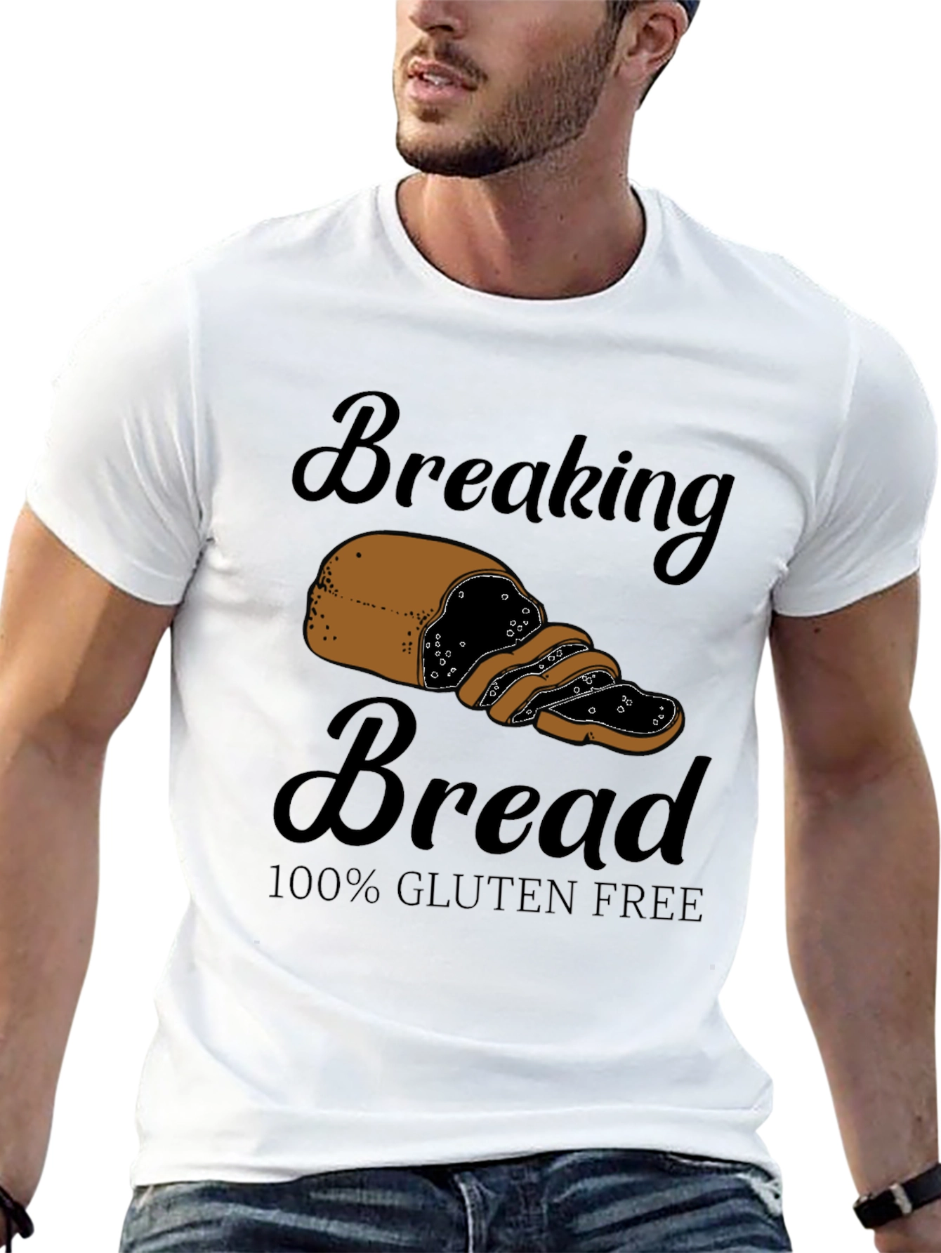 Breaking Bread Gluten Free Black T-Shirt