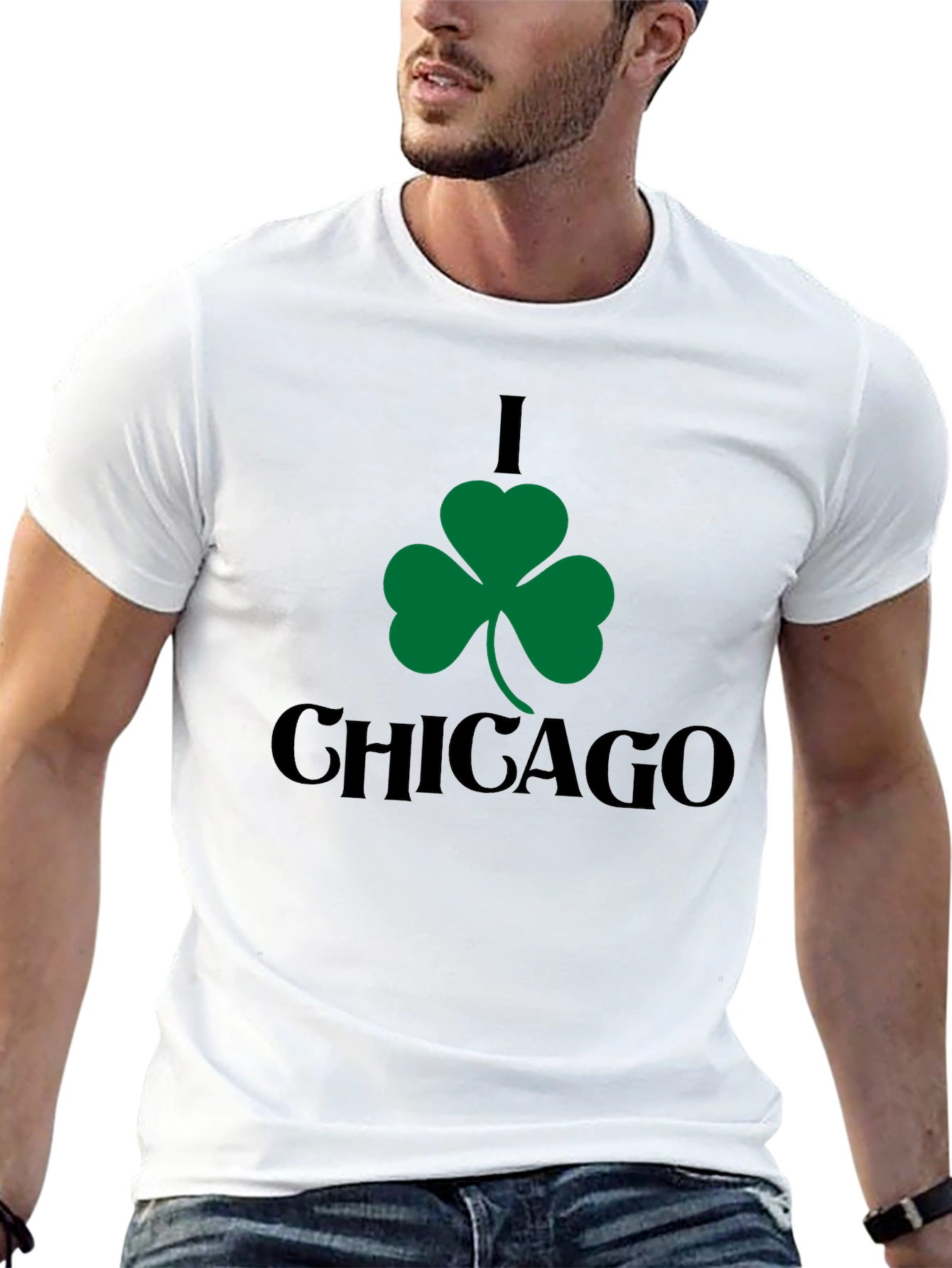 I Shamrock Chicago Black T-Shirt