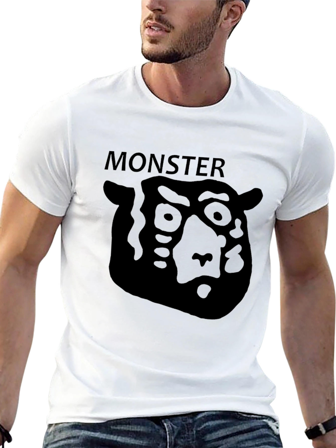 Monster Graphic Black Tee - Mens Short Sleeve