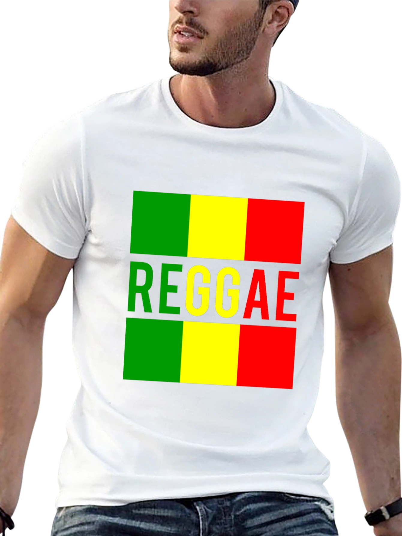 Reggae T-Shirt - Black Green Yellow Red