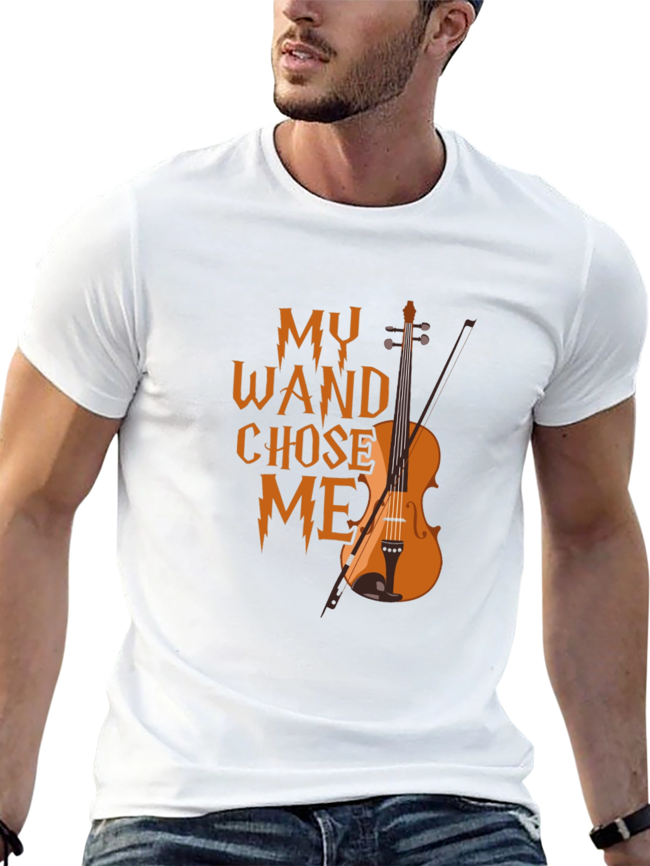 My Wand Chose Me Violin T-Shirt