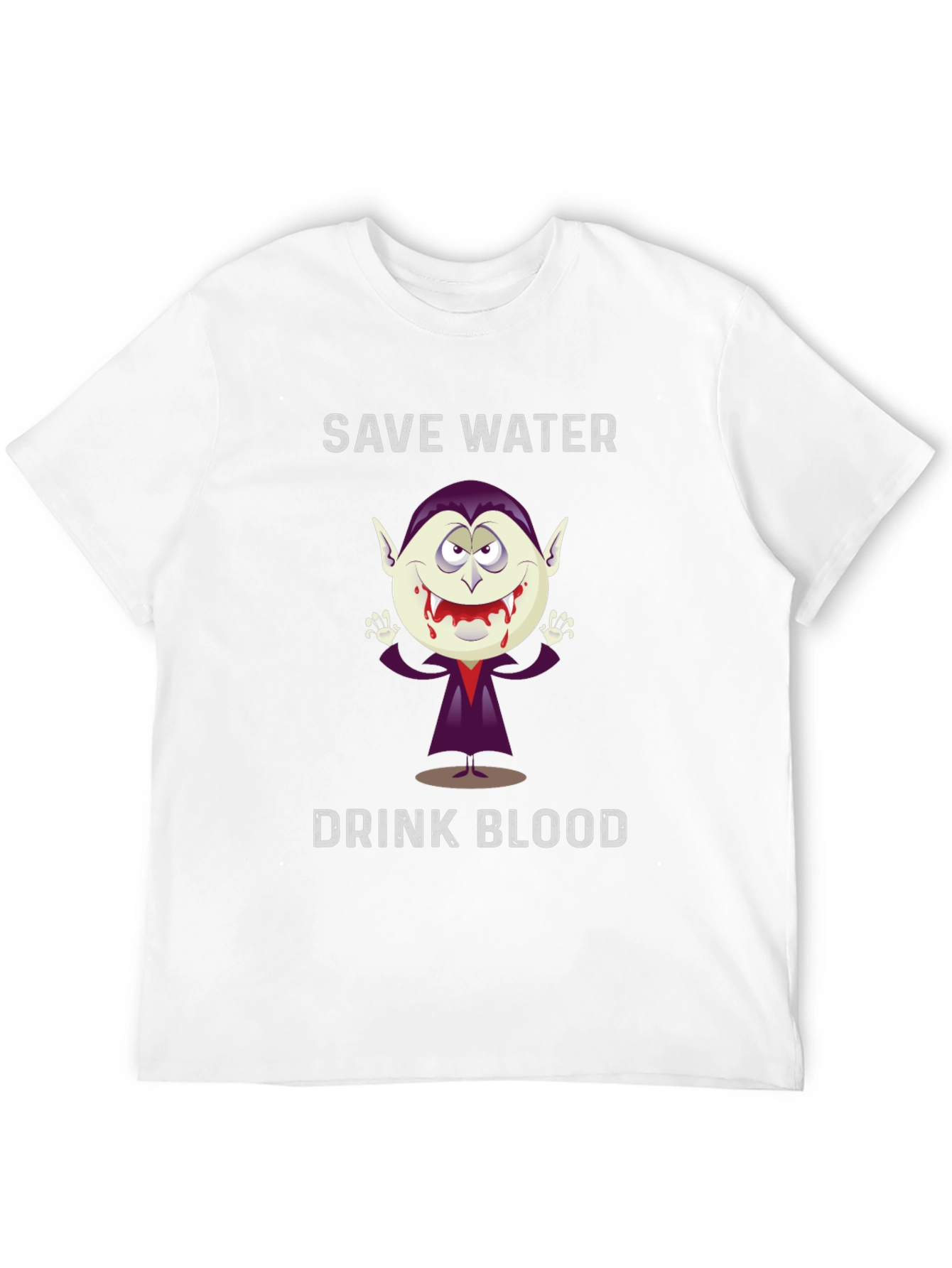 Save Water Drink Blood Vampire Graphic T-Shirt