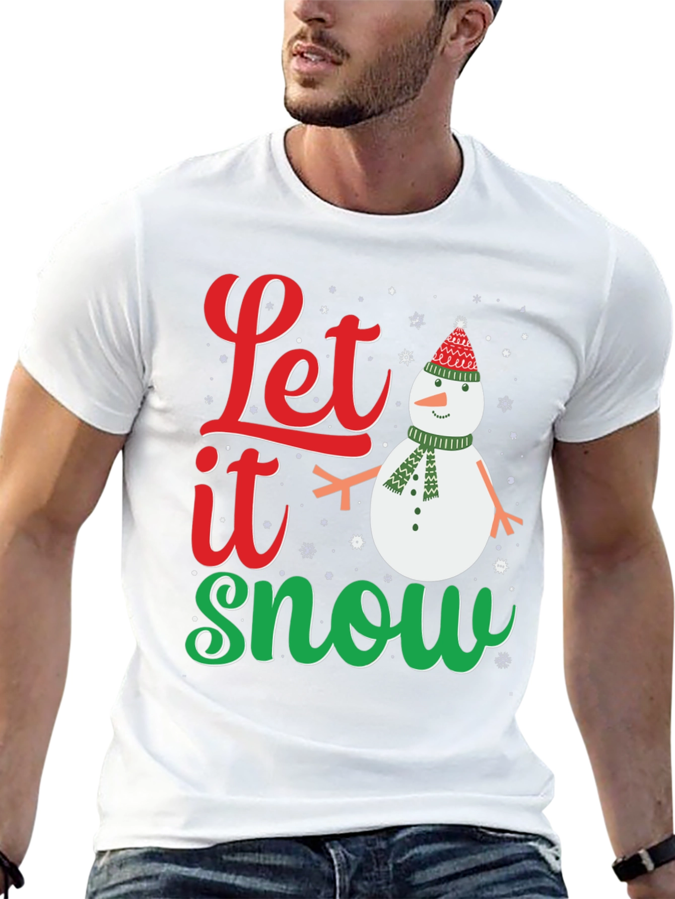 Let it Snow Christmas T-Shirt - Festive Holiday Apparel