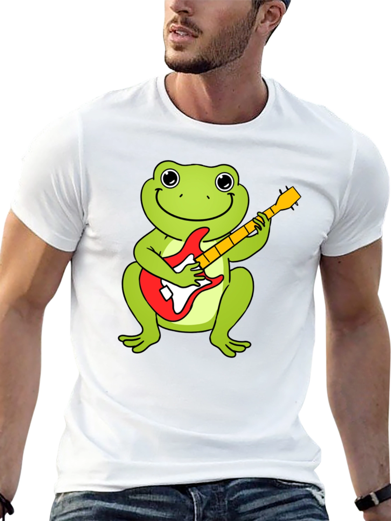 Frog Guitarist Graphic T-Shirt